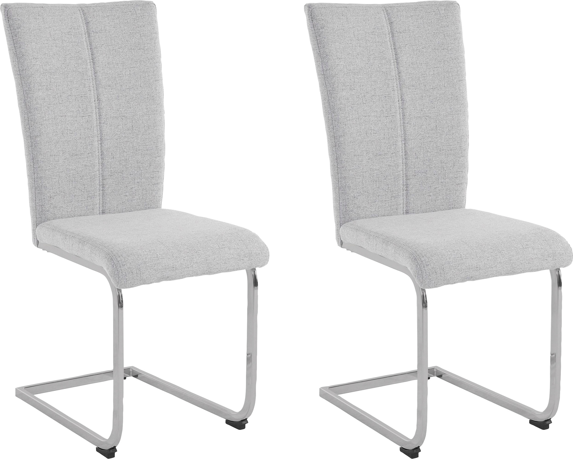Home affaire Freischwinger "Alex" (Set) 2 Stk. Webstoff Stuhl belastbar bis günstig online kaufen
