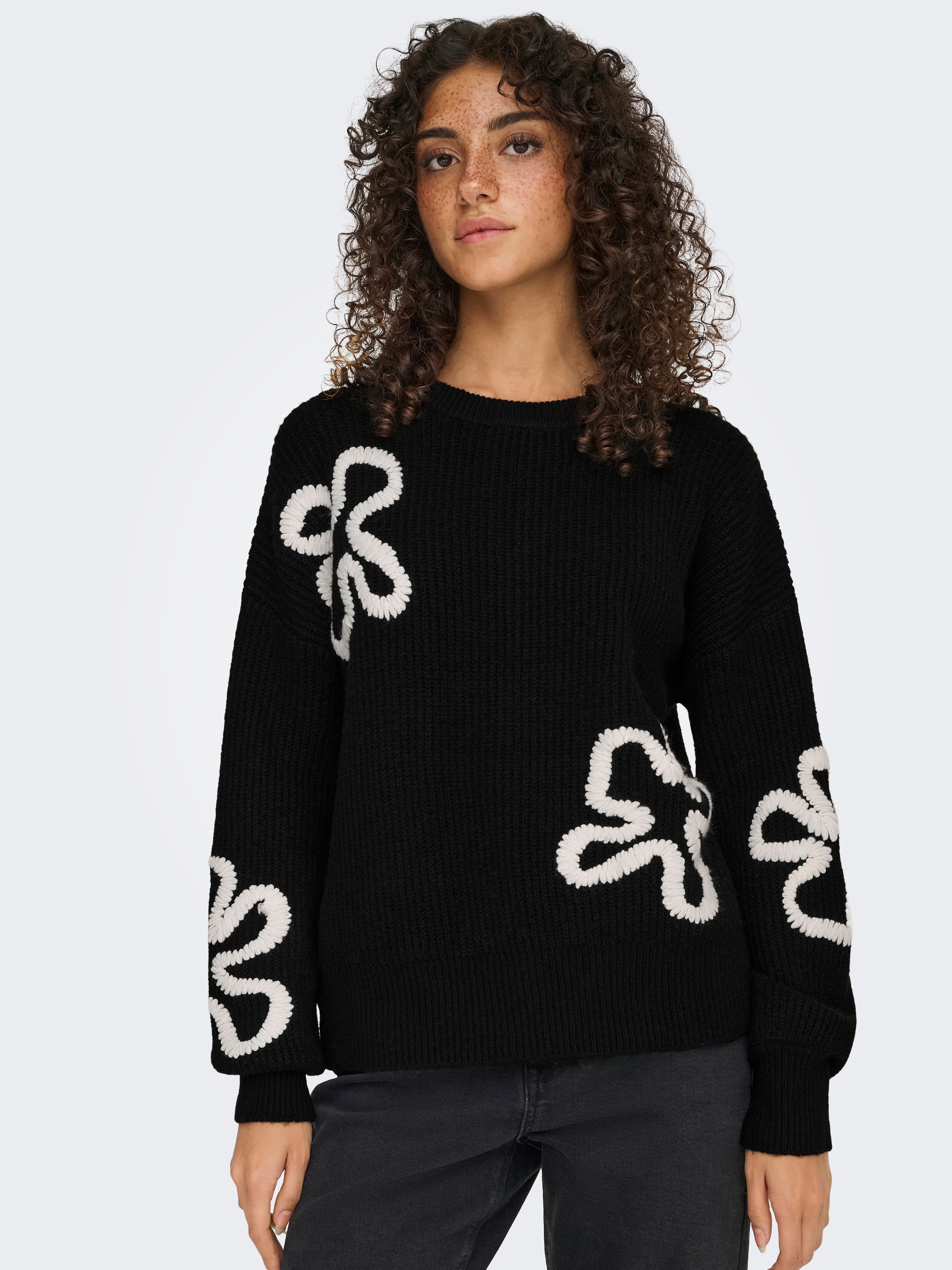 ONLY Strickpullover "ONLDAISY LS STITCH O-NECK KNT" günstig online kaufen