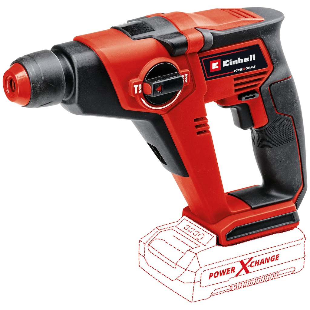 Einhell Akku-Bohrhammer »TE-HD 18/12 Li - Solo«, (2 tlg.)