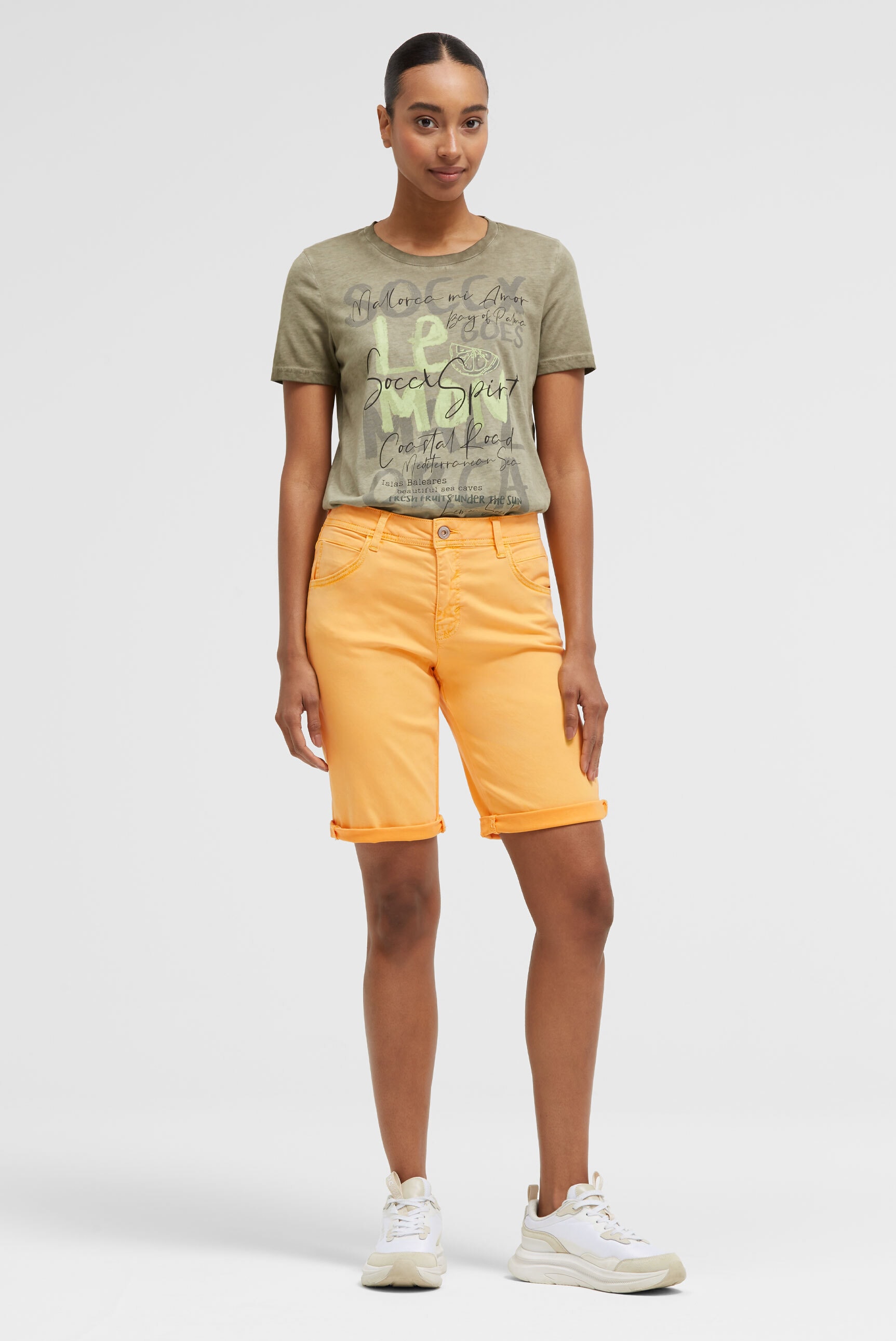 SOCCX Shorts  mit Turn-Up-Saum