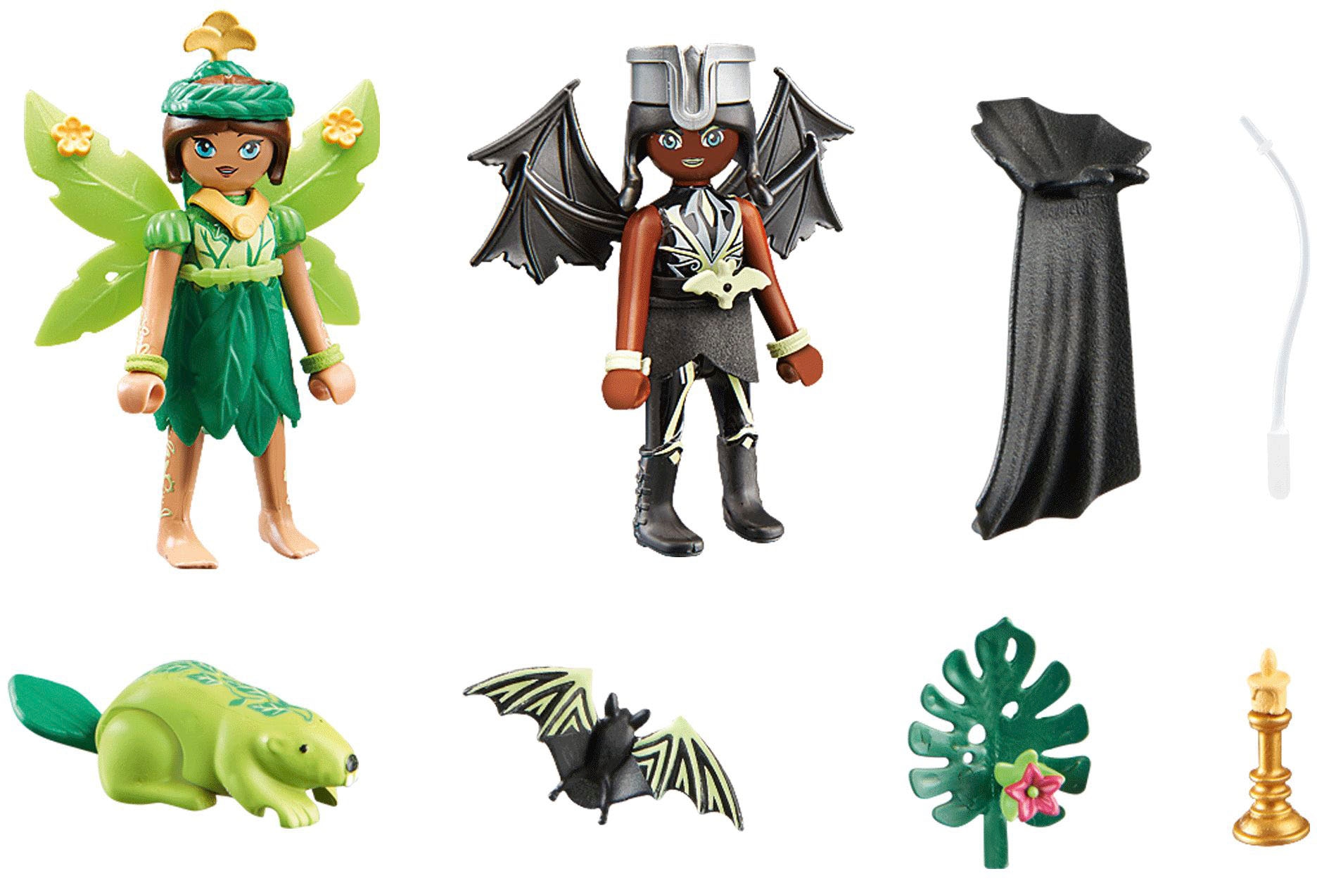 Playmobil® Konstruktions-Spielset »Forest Fairy & Bat Fairy mit Seelentieren (71350), Adventures of Ayuma«, (26 St.), Made in Europe