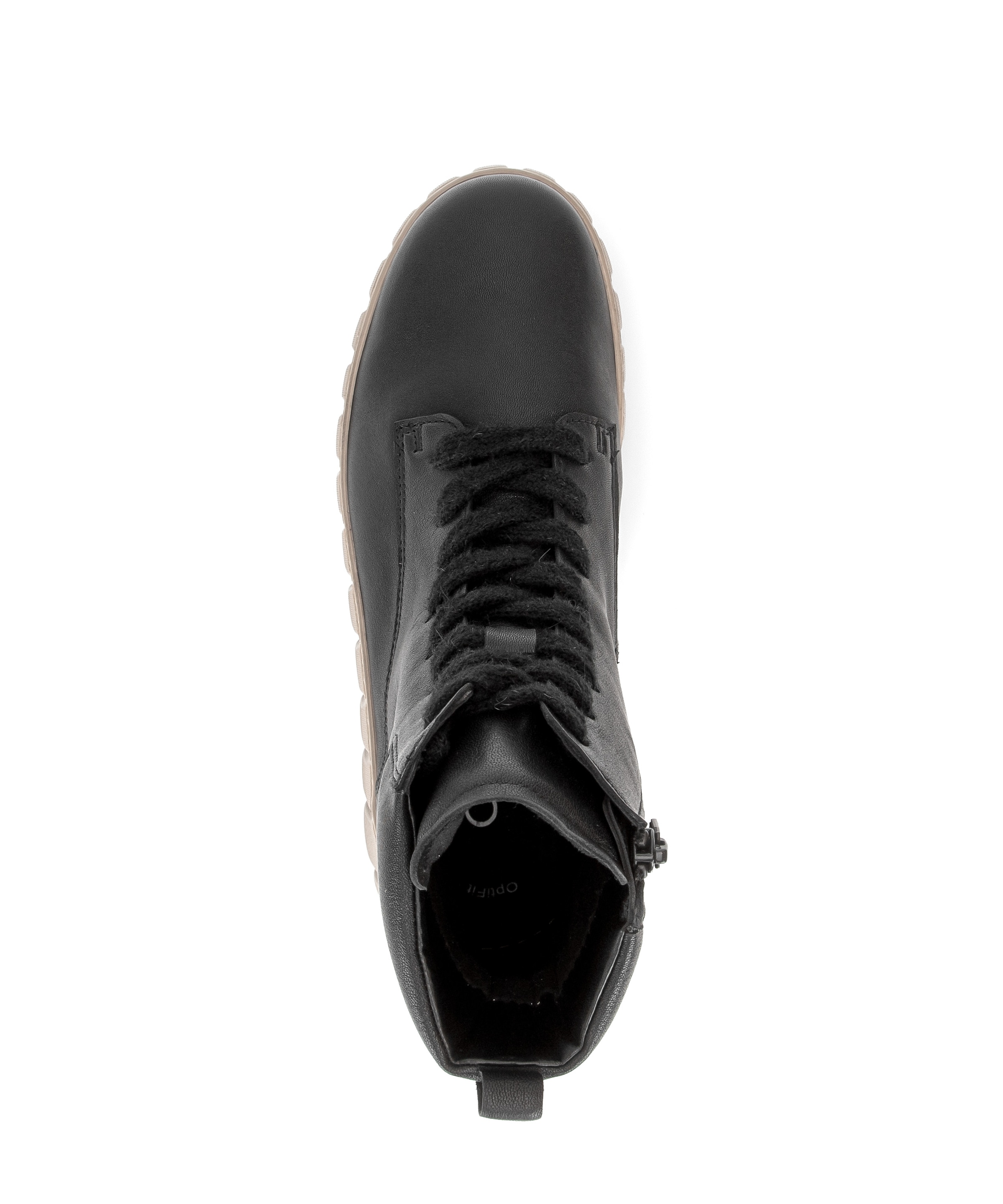 Gabor Schnürboots  Plateau, Herbstboots mit gepolstertem Schaftrand, G-Weite