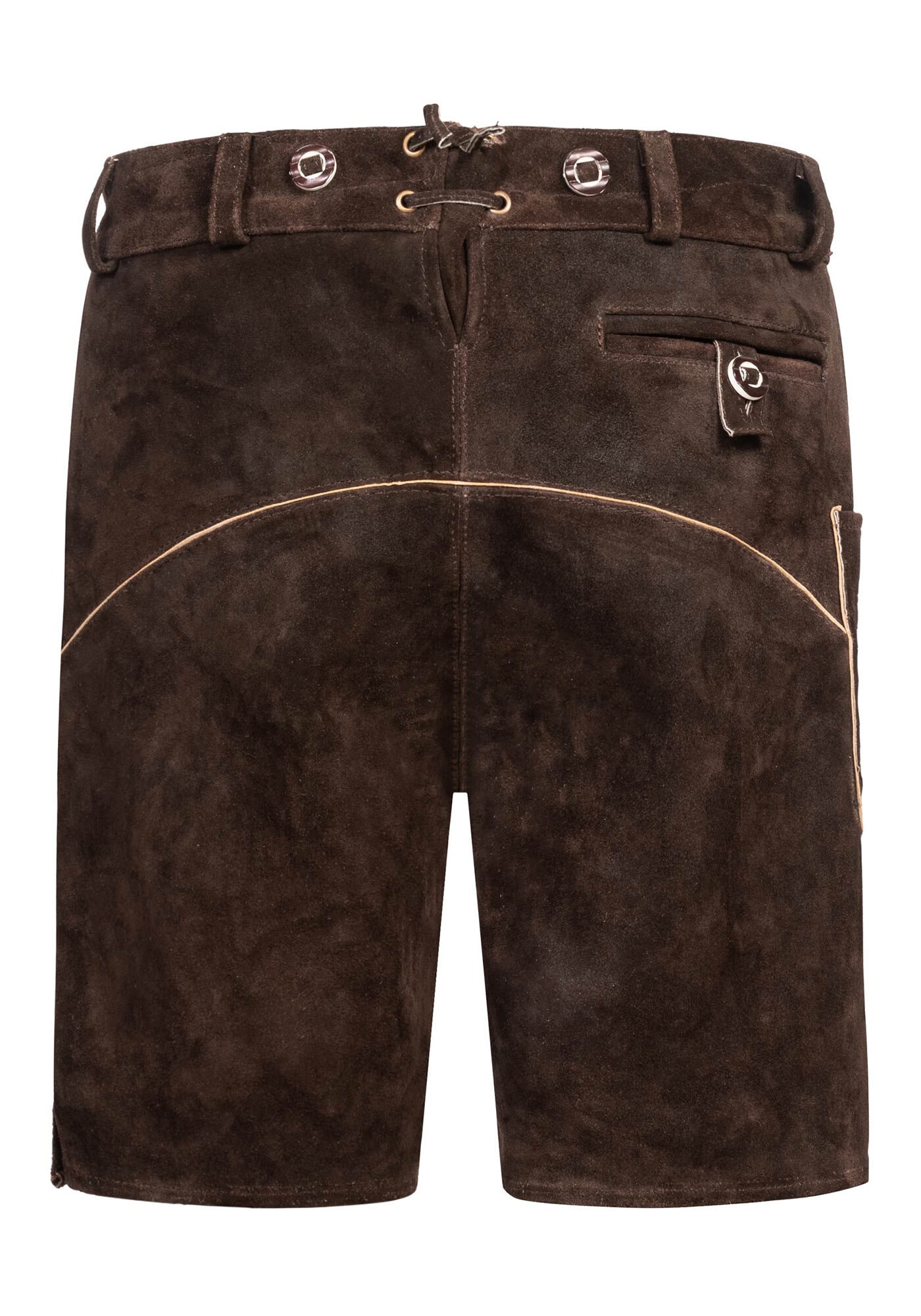 Alessandro Salvarini Trachtenlederhose »ASFerdl«, Lederhose in Trachtenstil in kurzer Schnittform aus Echtleder