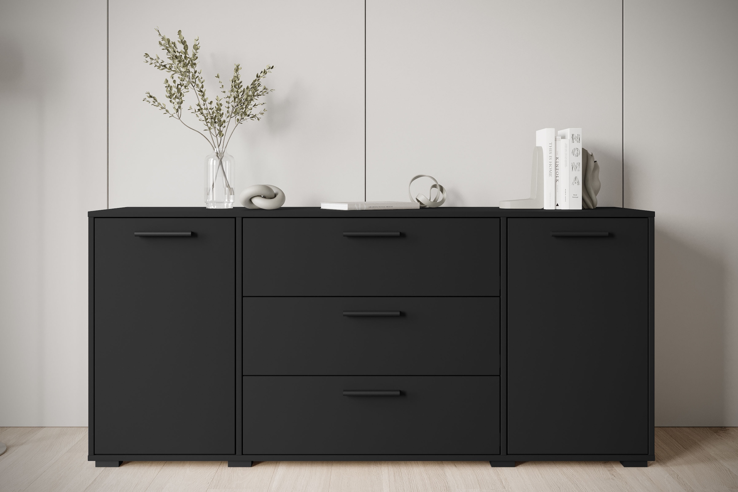 INOSIGN Sideboard »BOGOTA«, moderne Kommode, Schubladenschrank mit verstellbaren Einlegeböden