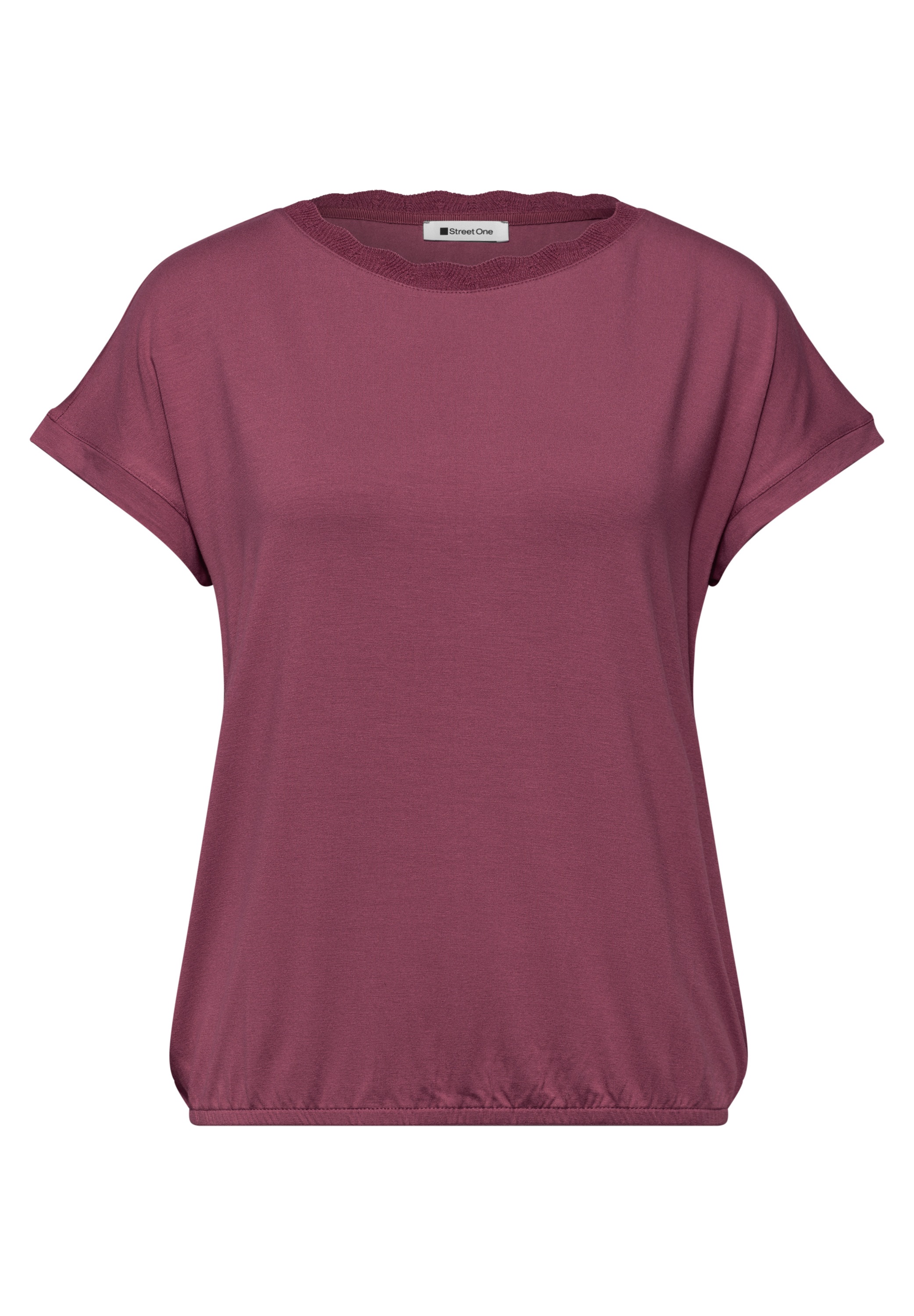 STREET ONE T-Shirt mit U-Boot-Ausschnitt