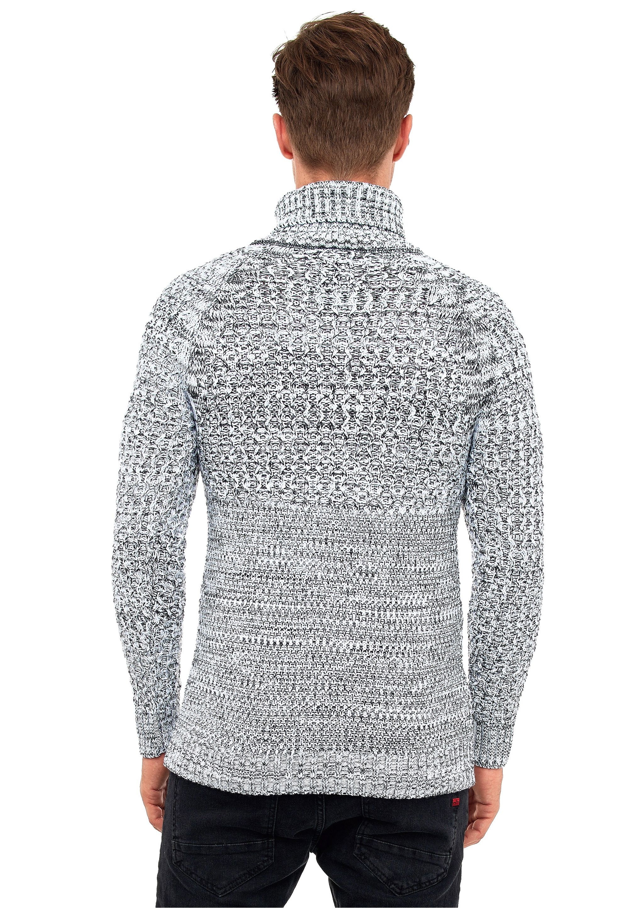 Rusty Neal Strickpullover, mit modischen Zierknöpfen