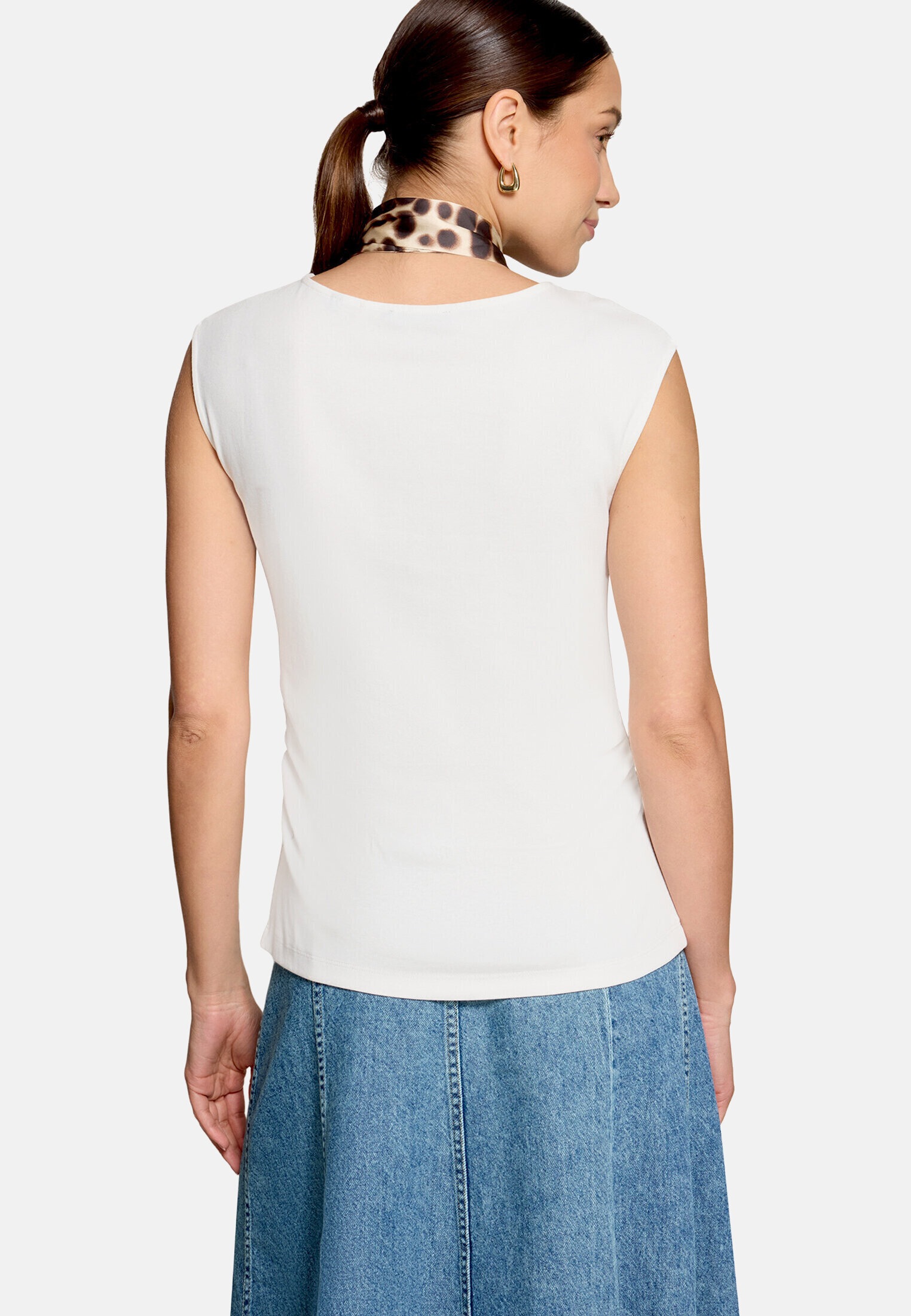 Zero T-Shirt »Damen kurzarm« 1 Halstuch