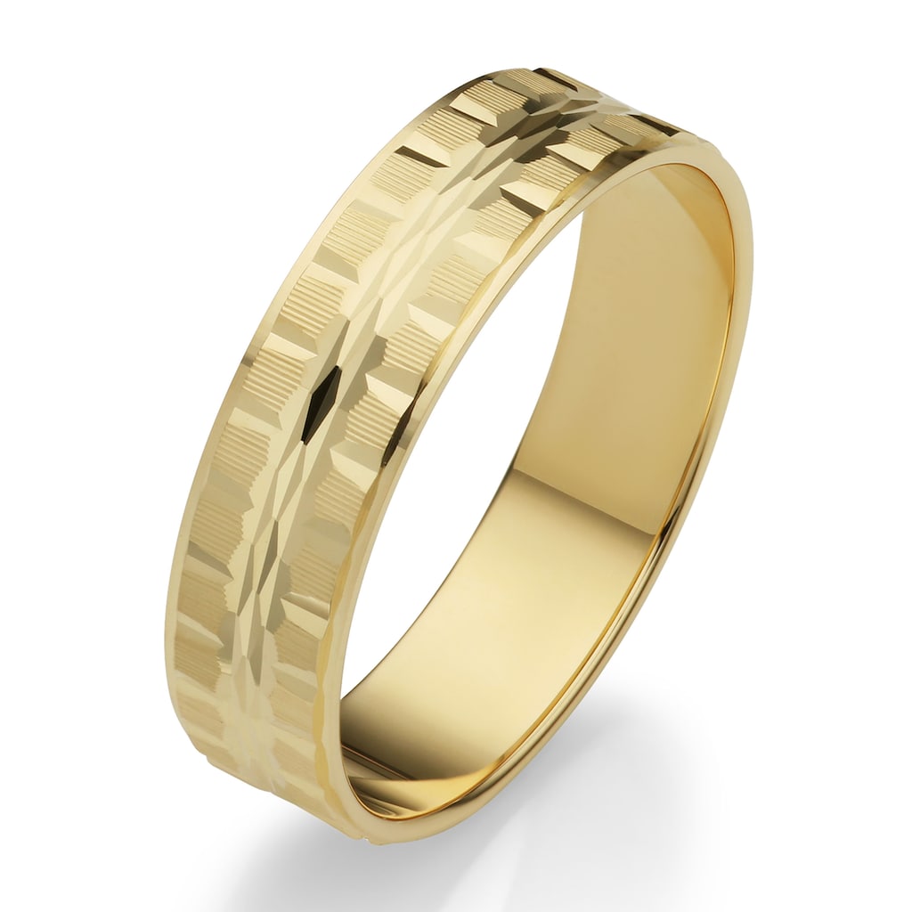 Firetti Trauring »Schmuck Geschenk Gold 375 Hochzeit Ehering "LIEBE"«, Made in Germany