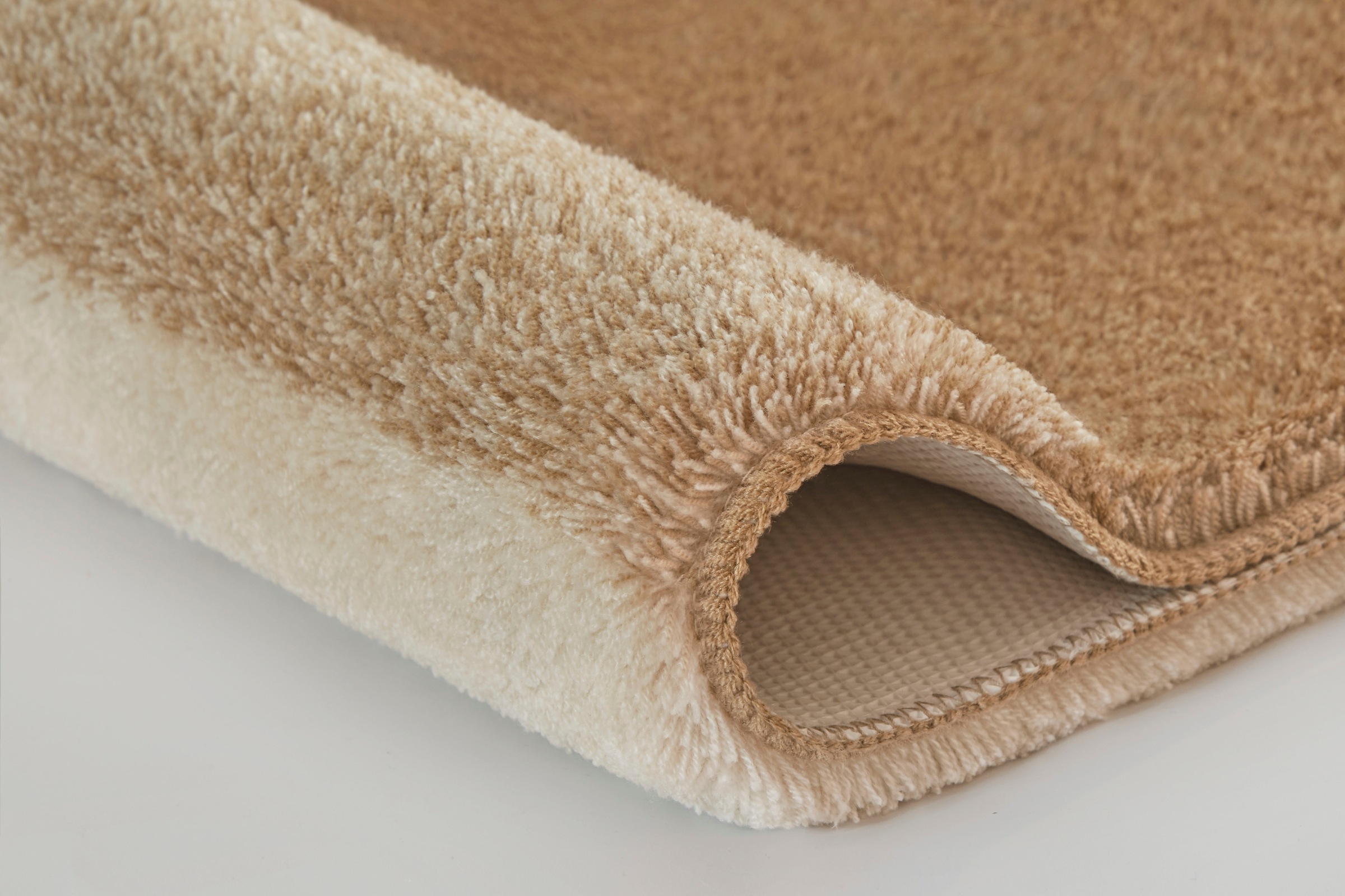 MEUSCH Badematte »Palace«, rutschhemmend beschichtet, fußbodenheizungsgeeignet, Badteppich, gestreift, mit Farbverlauf, waschbar