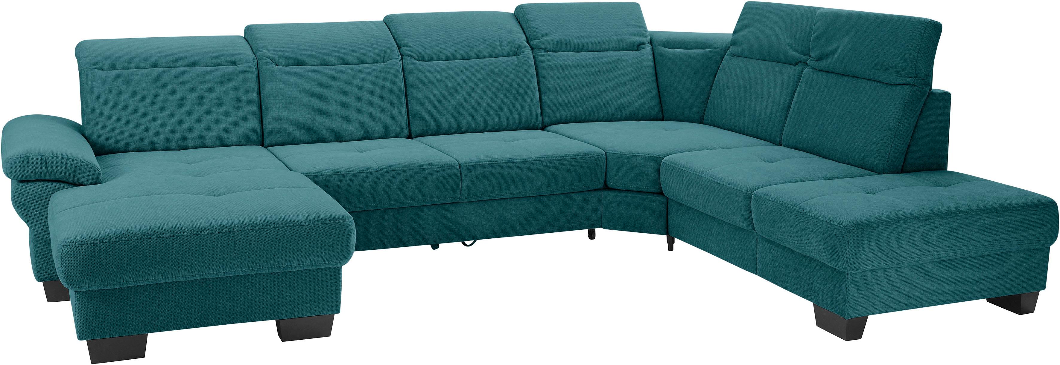 Thumbnail - PLACES OF STYLE Wohnlandschaft "Cornwall U-Form" inkl. Sitztiefenverstellung, wahlweise mit Bettfunktion