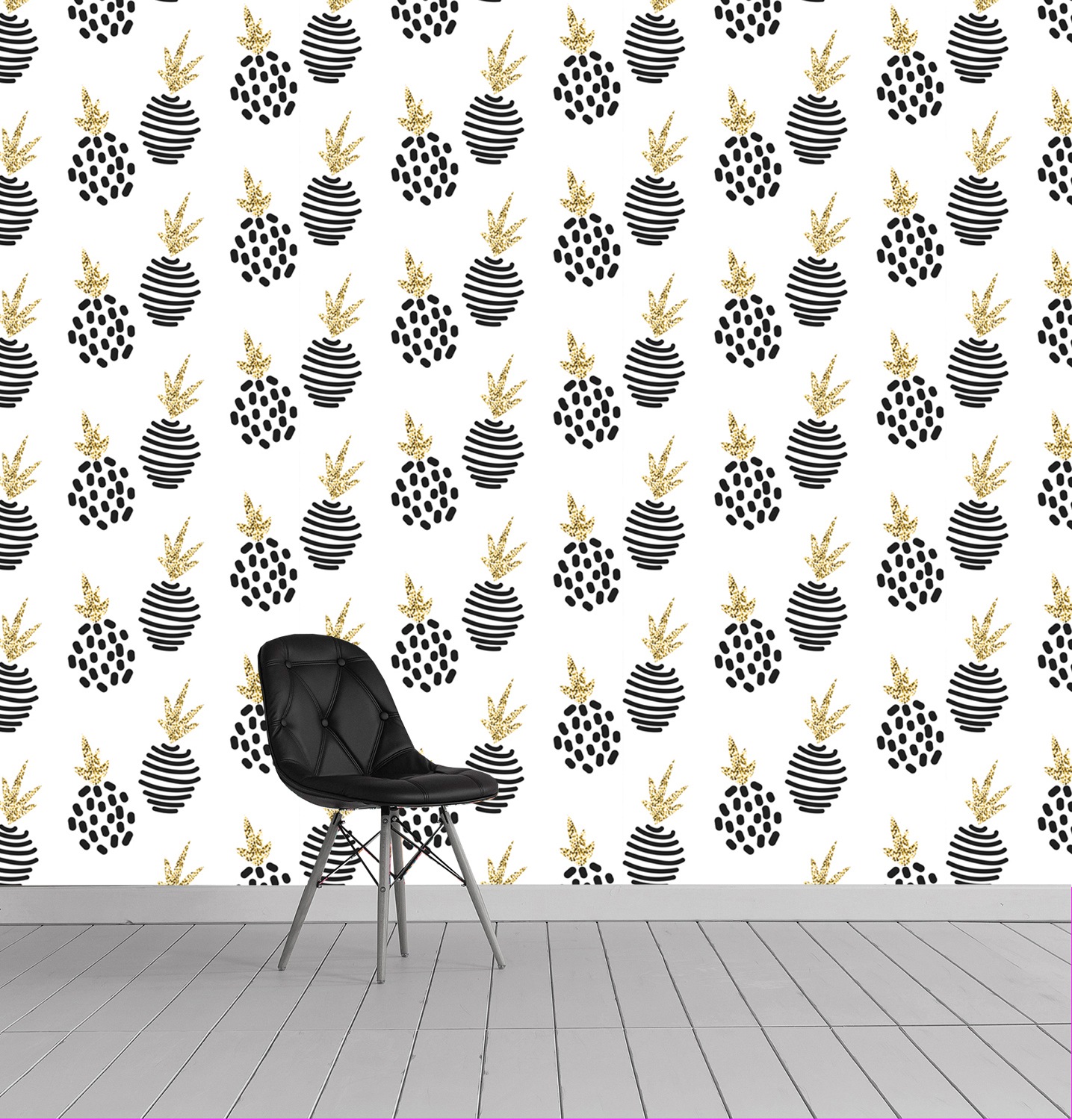 queence Vinyltapete »Levi«, bedruckt-tropisch, 90x250cm, selbstklebend, kinderleichte Anbringung, Sticker