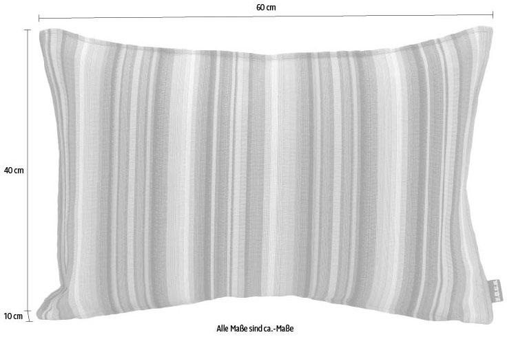 H.O.C.K. Dekokissen Rechnung bunten (1 auf | Kissenhülle BAUR Füllung, 1 St.), mit Stück »Blondie«, Streifen, mit