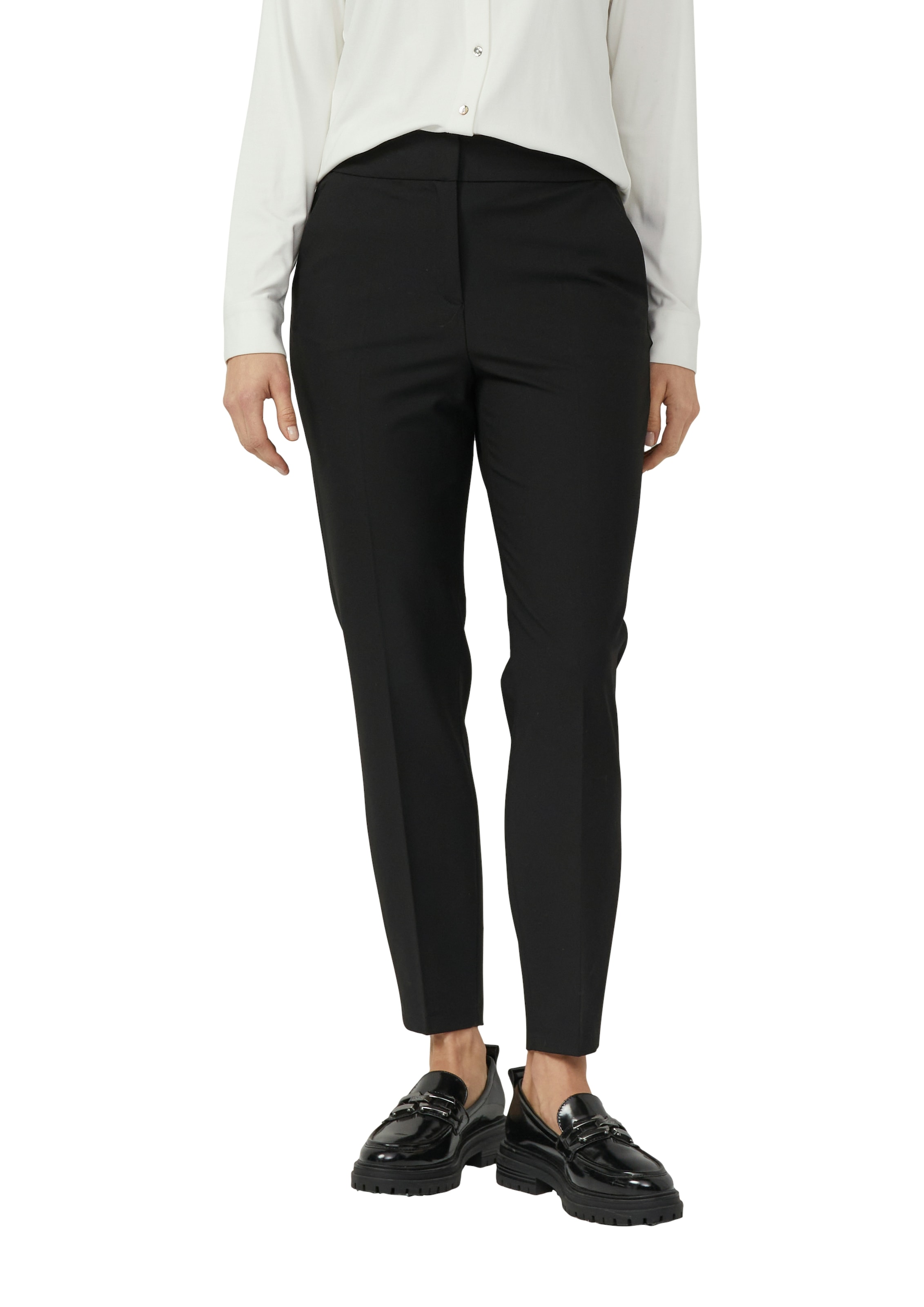 s.Oliver BLACK LABEL Stoffhose mit schmalem Bein, Viskose-Stretch günstig online kaufen