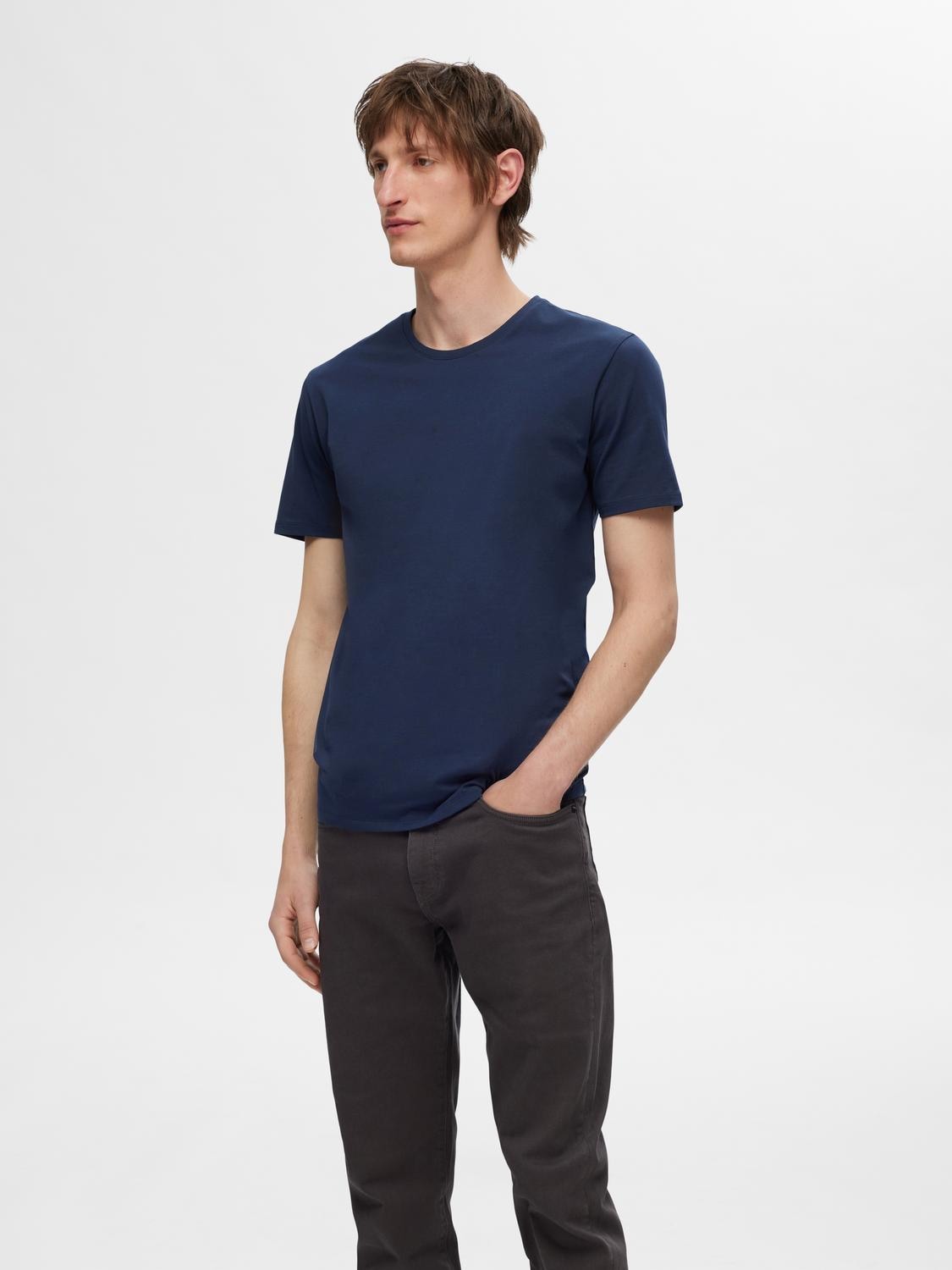 SELECTED HOMME T-Shirt »SLHROLAND SS O-NECK TEE 3-PACK NOOS«