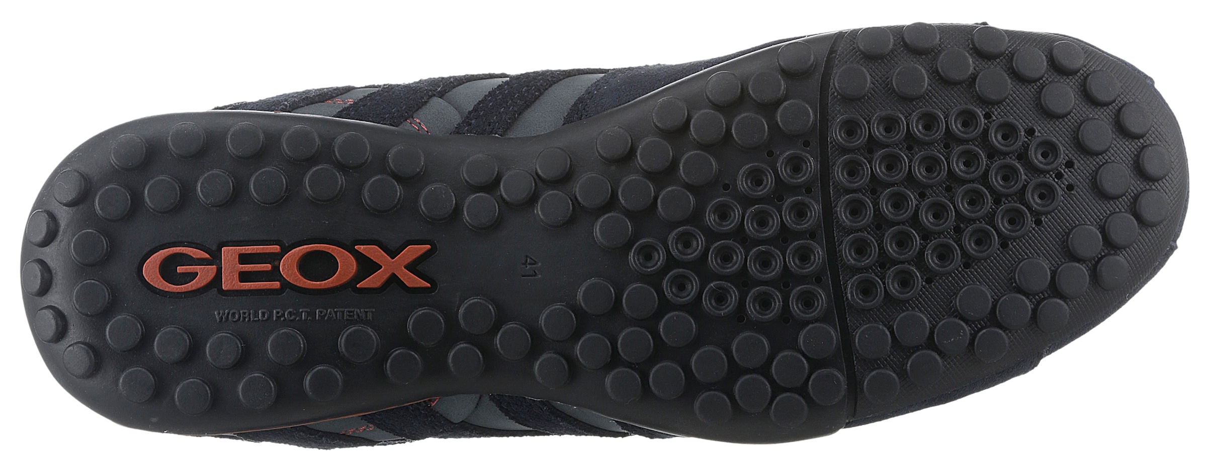 Geox Slip-On Sneaker »UOMO SNAKE B«, Freizeitschuh, Halbschuh, Schnürschuh im Material-Mix