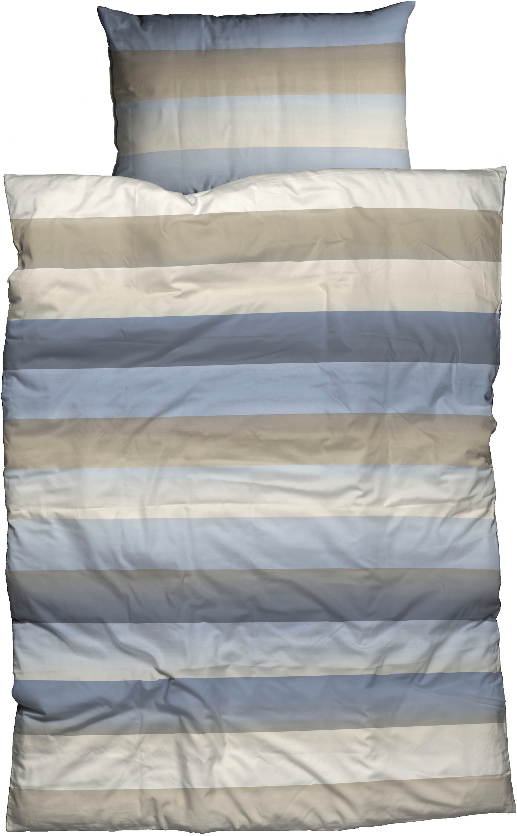 CASATEX Bettwäsche "Levio" 2 Stk. breite Streifen, Aquarellfarben, stilvoll günstig online kaufen