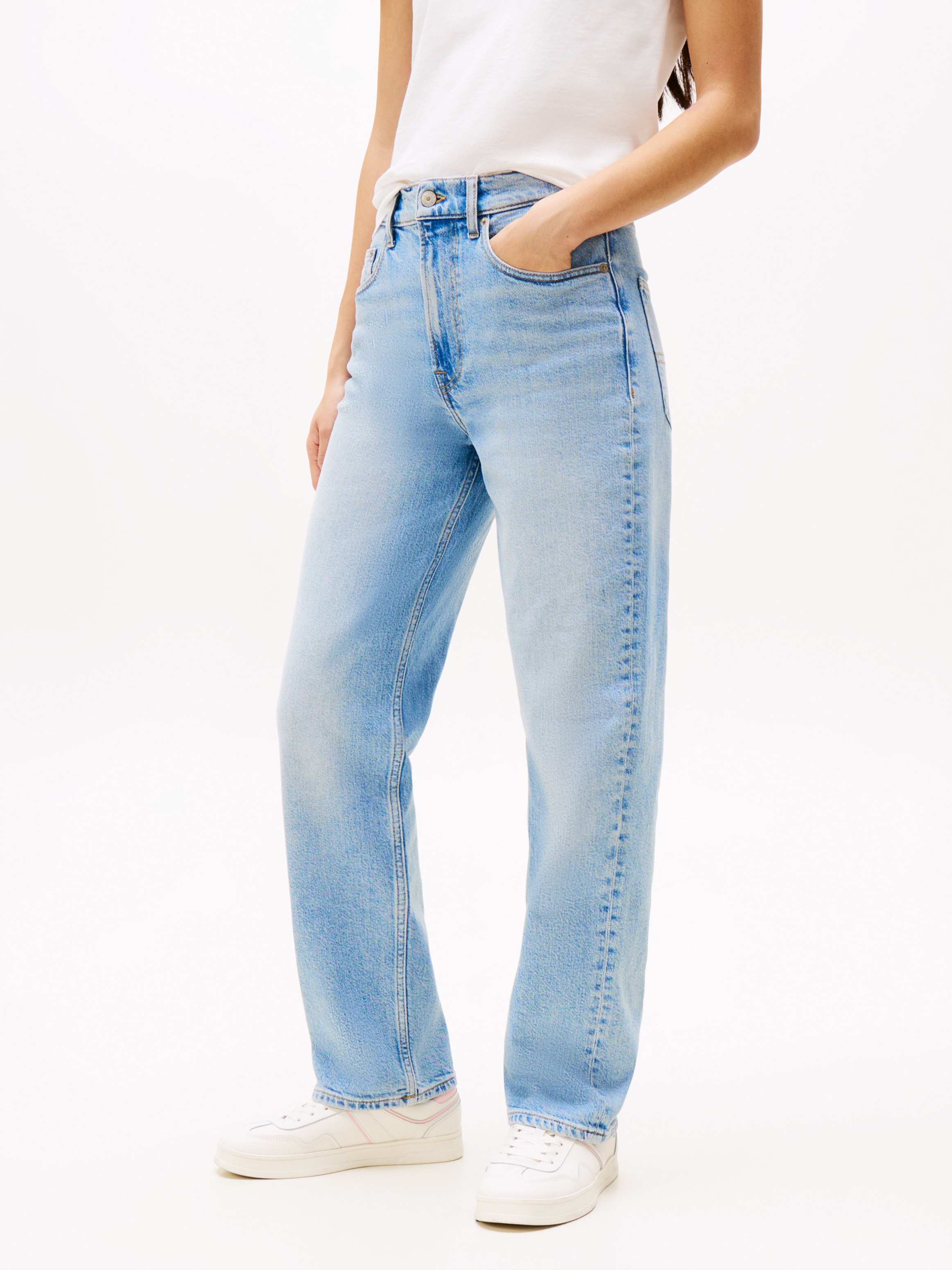 Tommy Jeans Straight-Jeans »Layla High Rise Slim Straight«, in Knöchellänge