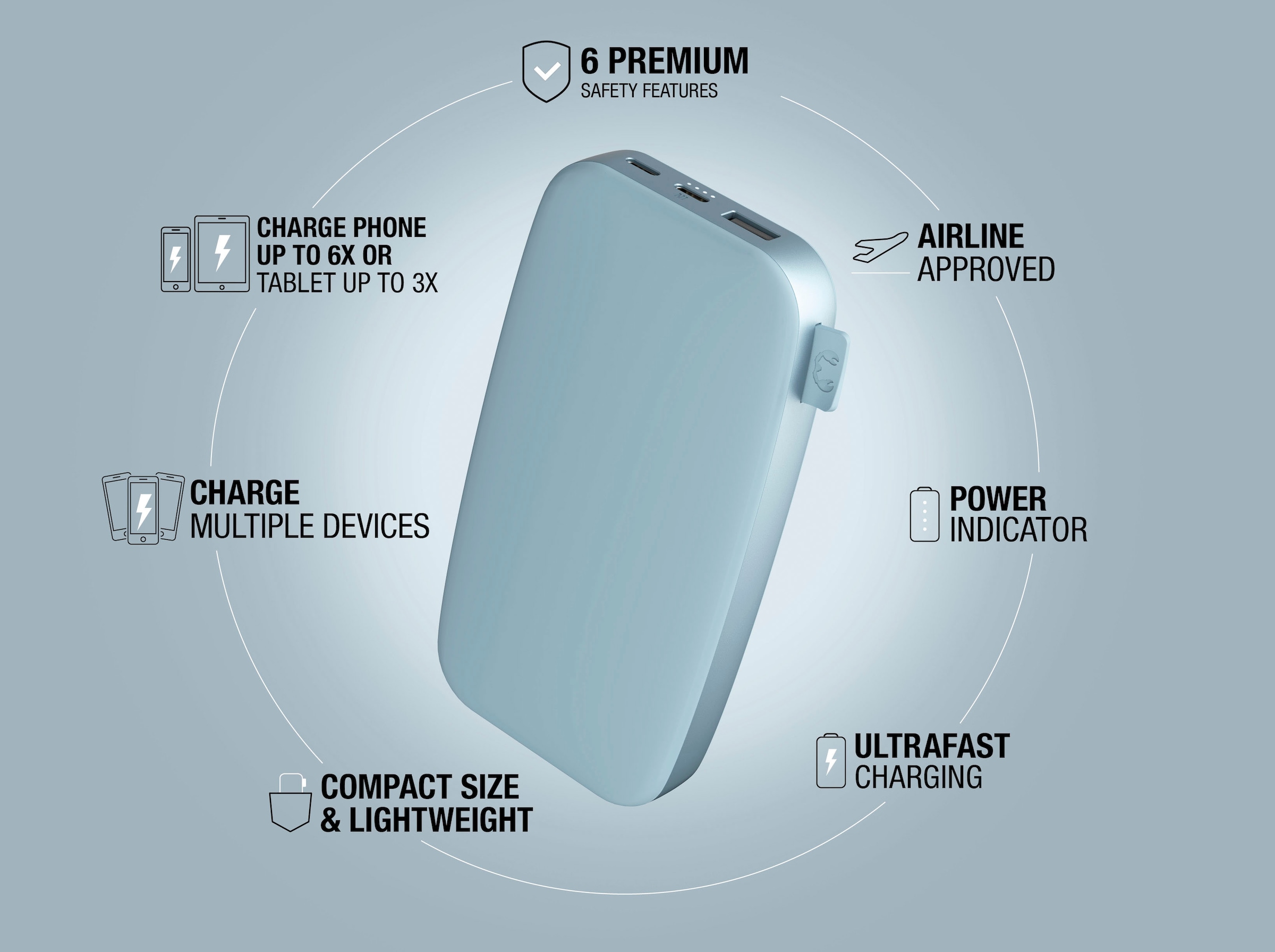 Fresh´n Rebel Powerbank »Power Pack 18000mAh mit USB-C, Ultra Fast Charge & 20W PD«