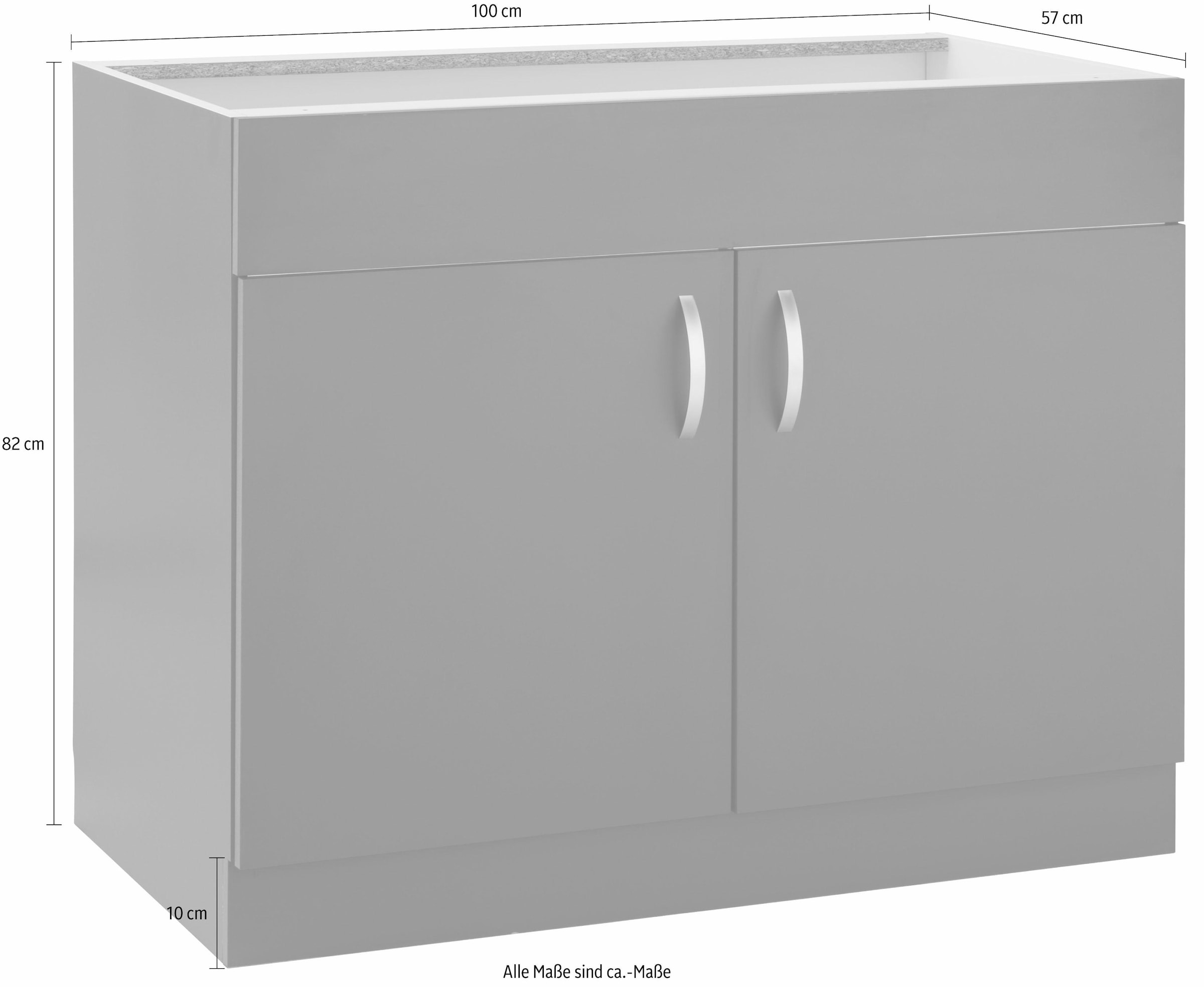 wiho Küchen Spülenschrank »Flexi« Breite 100 cm