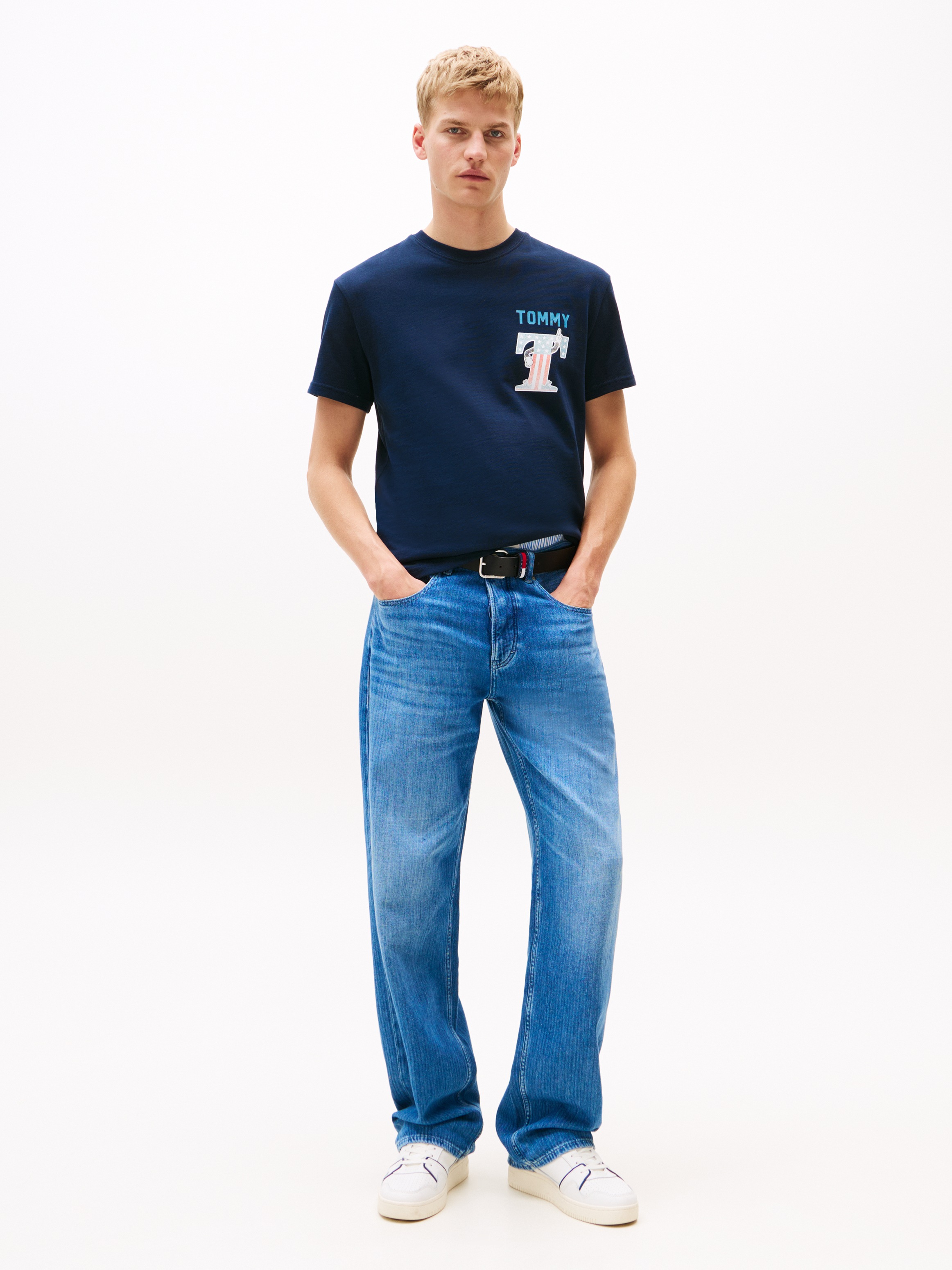 Tommy Jeans T-Shirt "TJM REG USA SCRIPT SS TEE", mit modischem Print günstig online kaufen