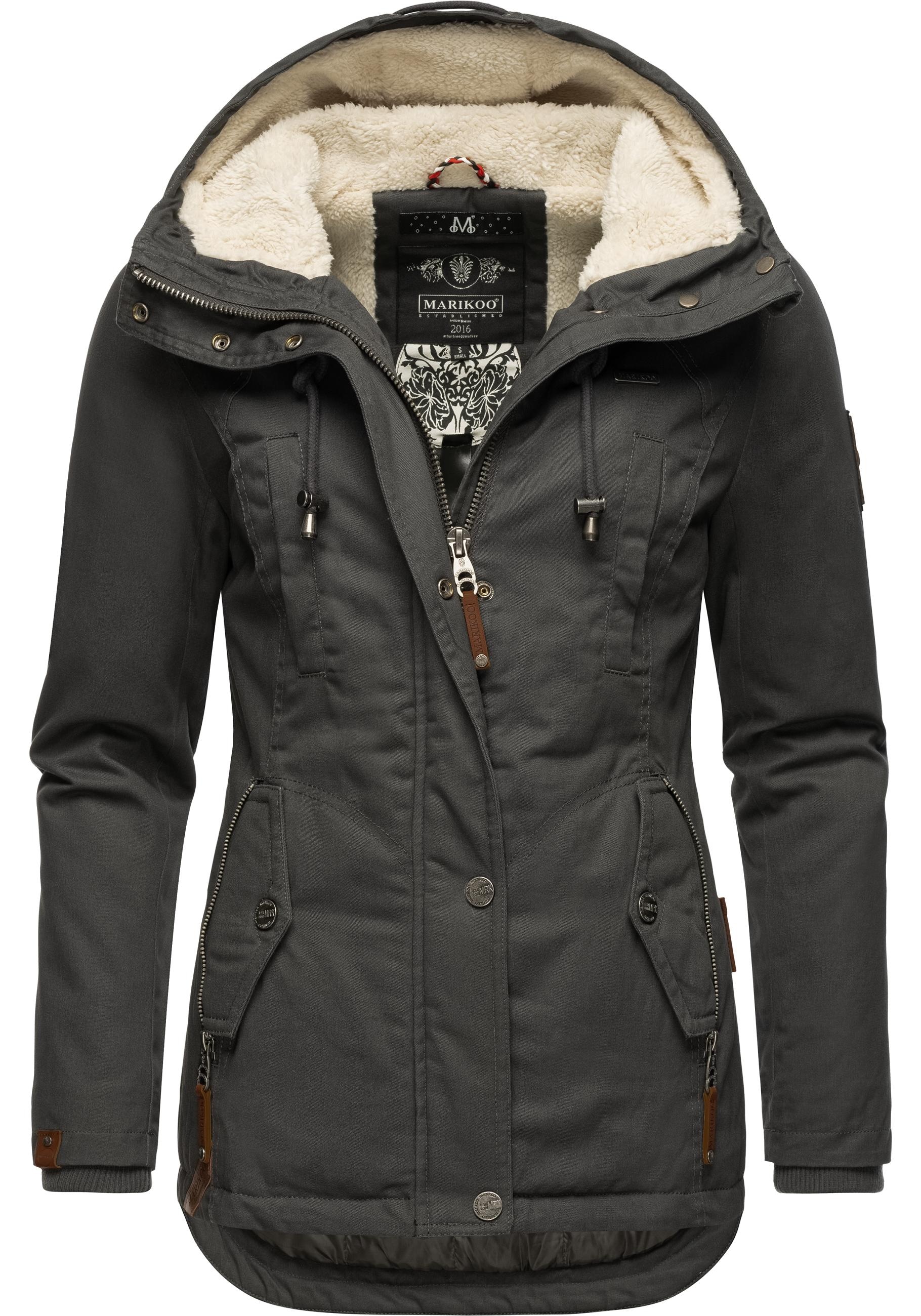 Winterjacke »Bikoo«, mit Kapuze, sportliche Damen Outdoor Baumwolljacke mit Kapuze