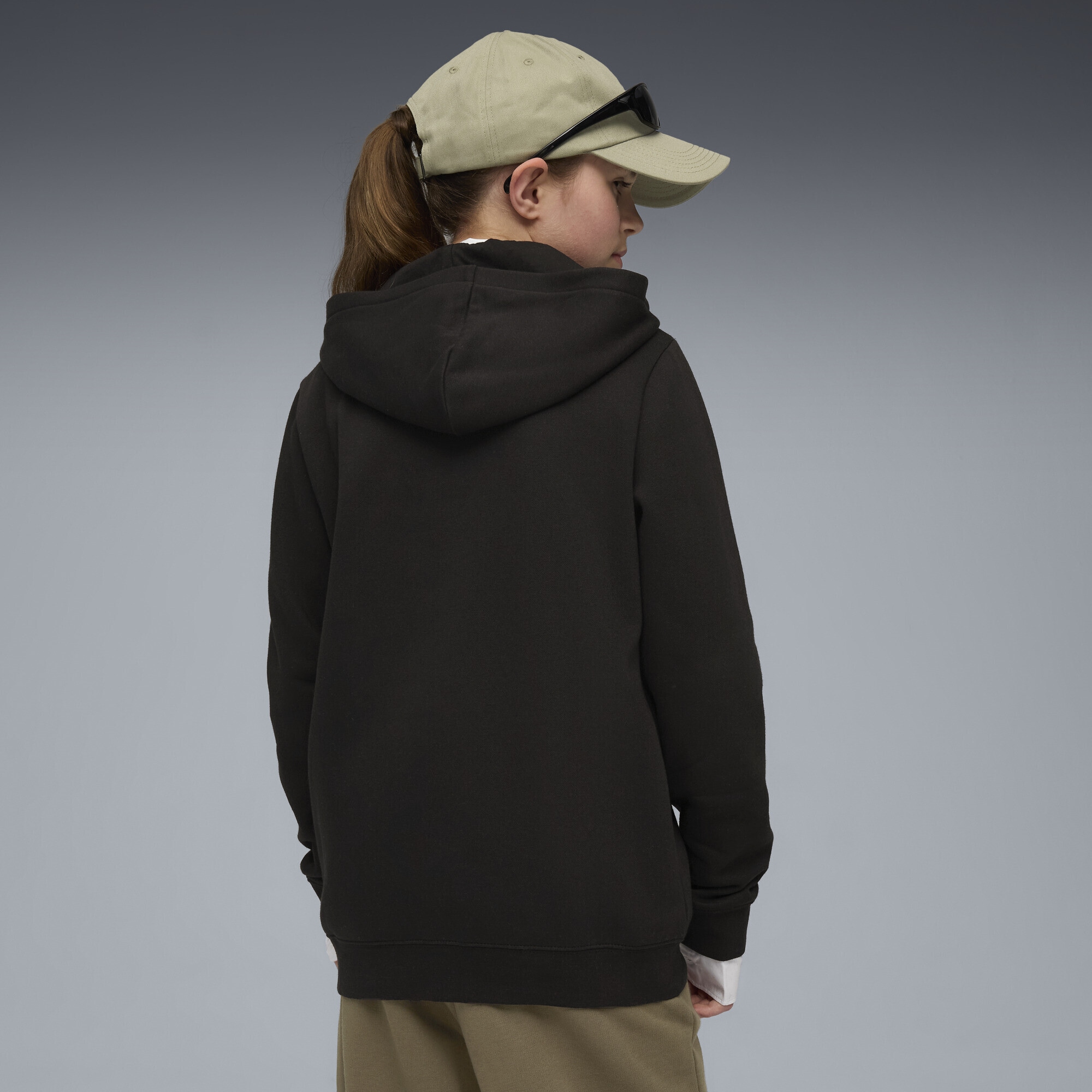 PUMA Sweatjacke »Essentials Script Kapuzenjacke Mädchen«