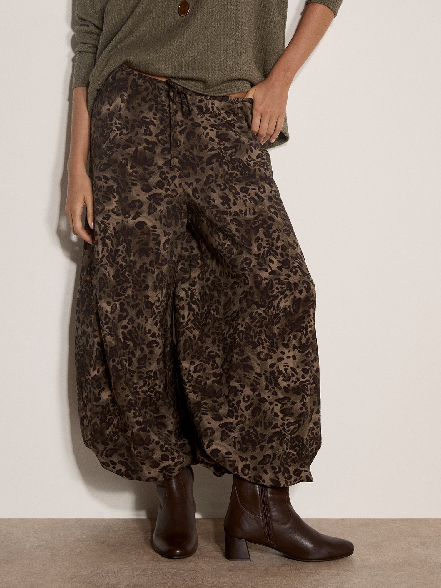 Apricot Relaxhose »Weite Webhose«  mit Leopardenmuster
