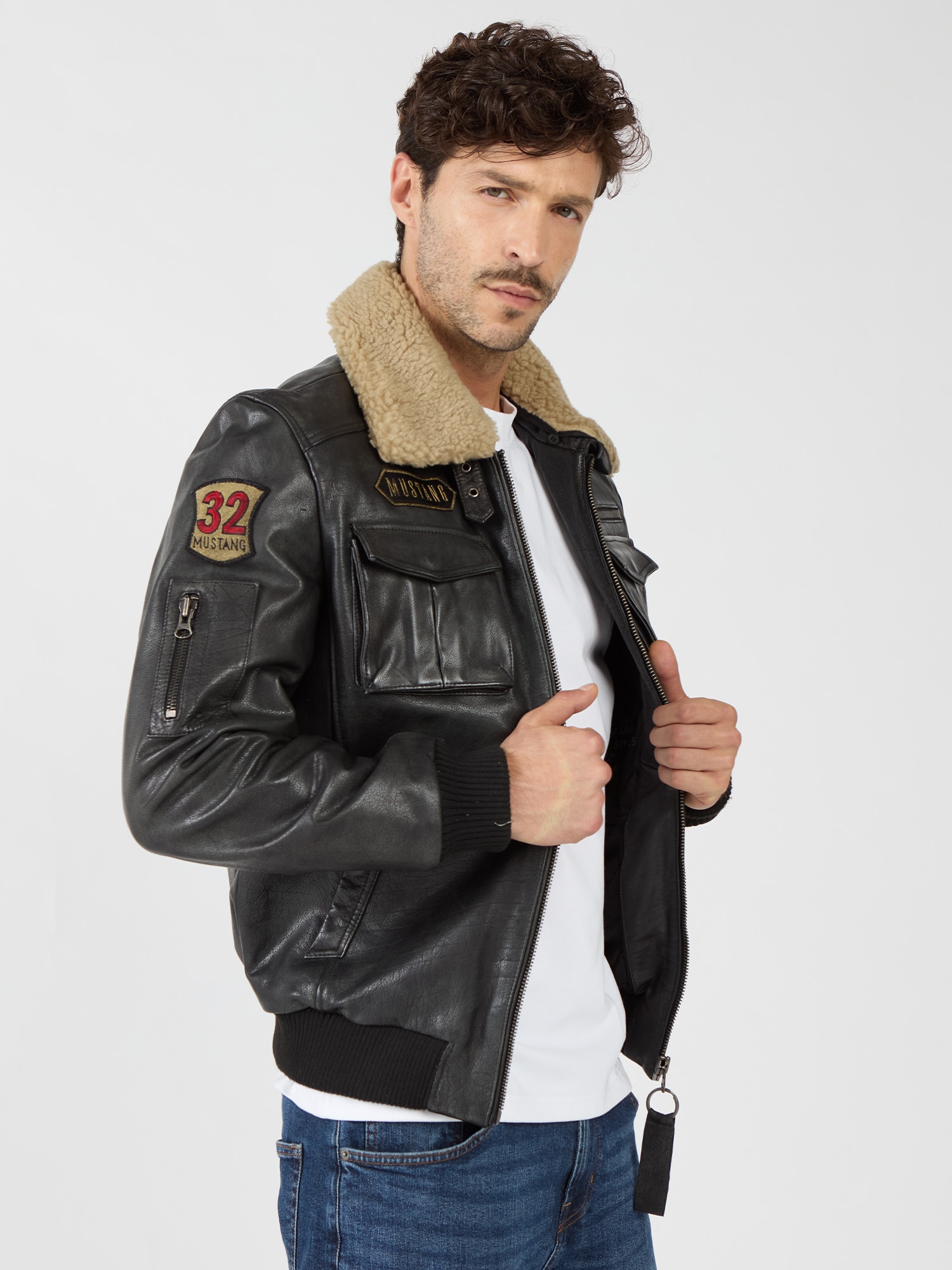 MUSTANG Lederjacke »Karlstad«