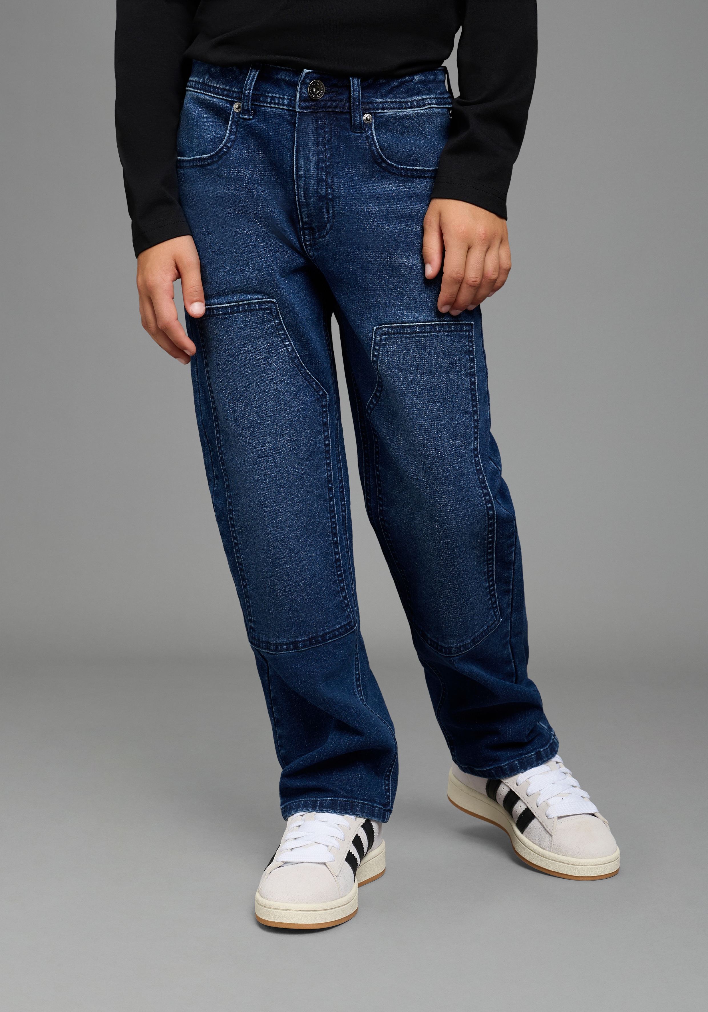 H.I.S Loose-fit-Jeans "H.I.S Loose-Fit Jeans im Workerstyle" Lockere Worker-Jeans, bequeme Passform, gerade Beinform