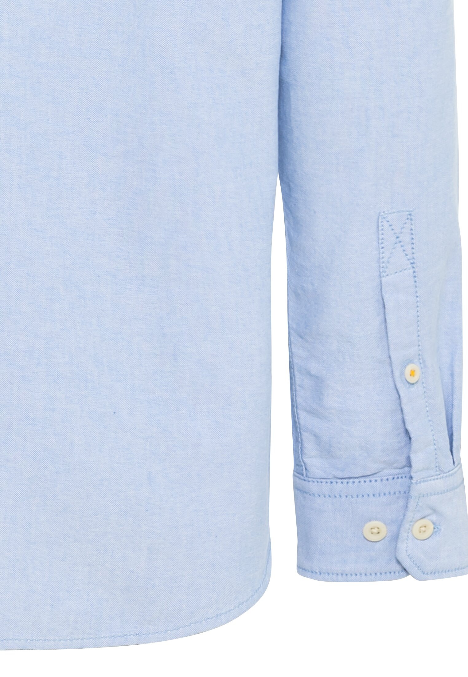Langarmhemd CAMEL ACTIVE, Herren, Gr. XXL, N-Gr, blau (sky blau), Stoff, Obermaterial: 100% Baumwolle, unifarben, regular fit normal, Rundhals, 2-Knopf-Manschette, Hemden, mit Button-Down-Kragen 3