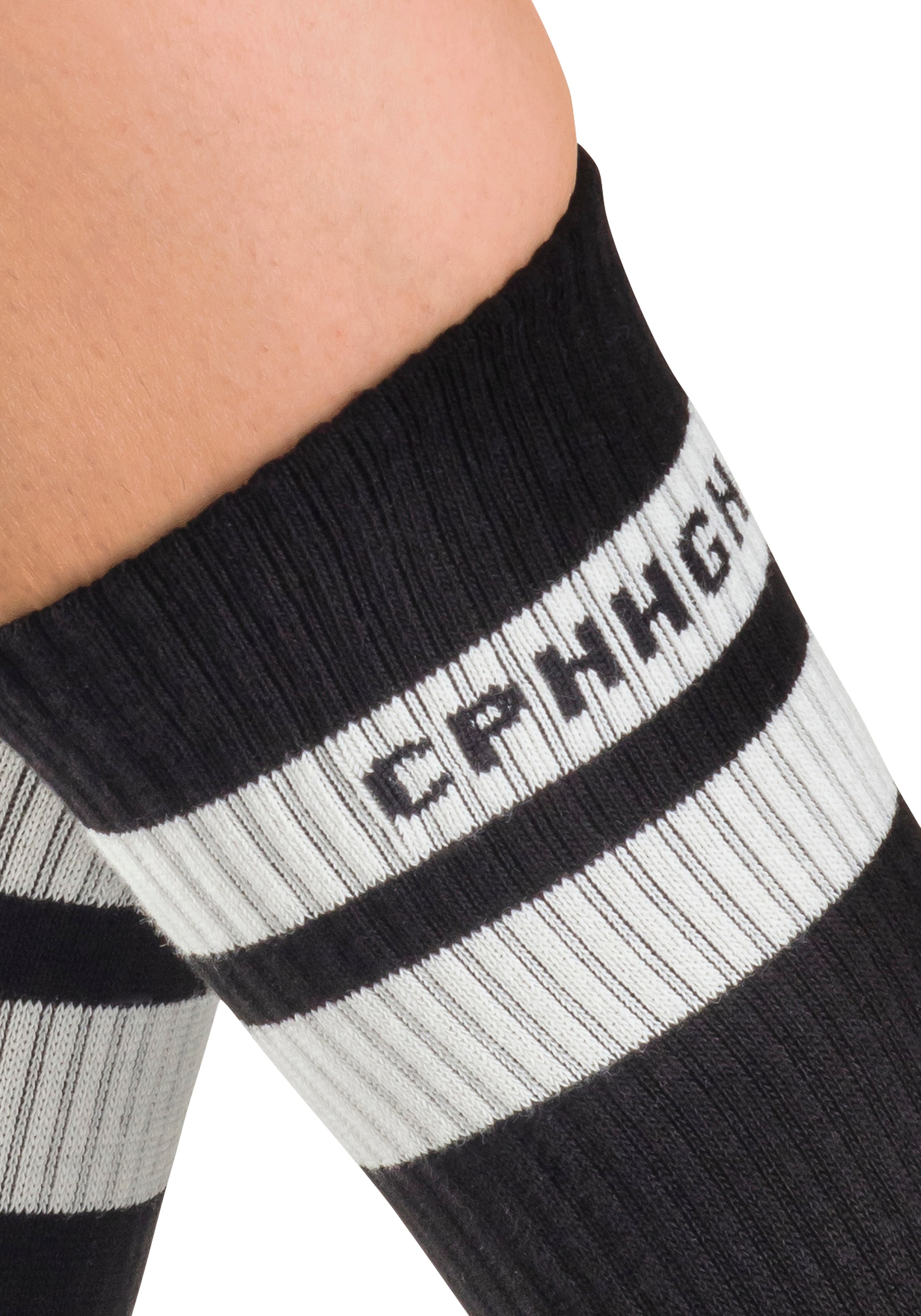 Copenhagen Studios Tennissocken, (Packung, 3 Paar), mit Streifendesign und Vollfrottee