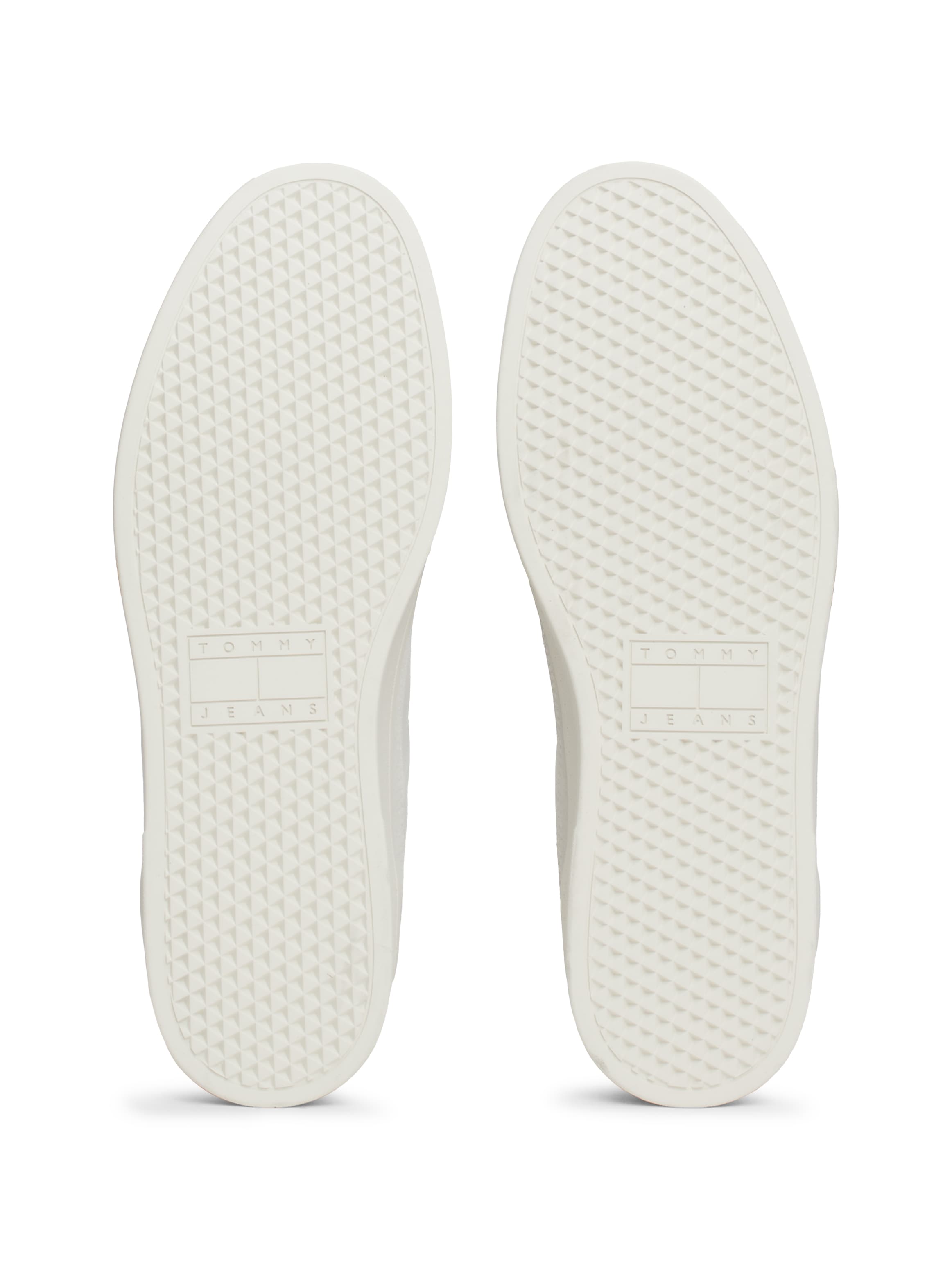 Tommy Jeans Plateausneaker »THE GREENWICH MIX MEDIA«, Freitzeitschuh, Schnürschuh, Halbschuh mit Logoflagge