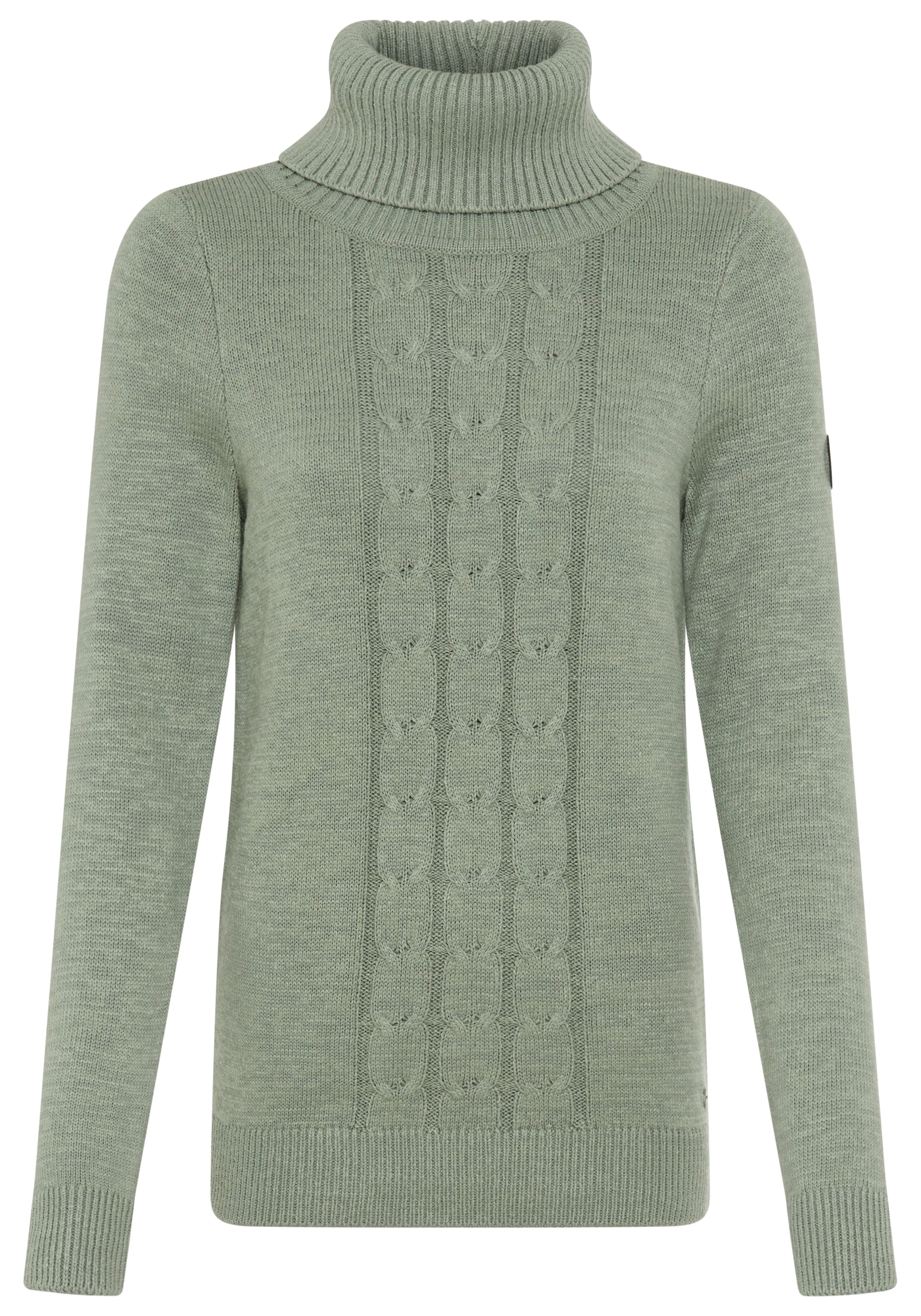 KangaROOS Rollkragenpullover, mit tollem Zopf-Strickmuster