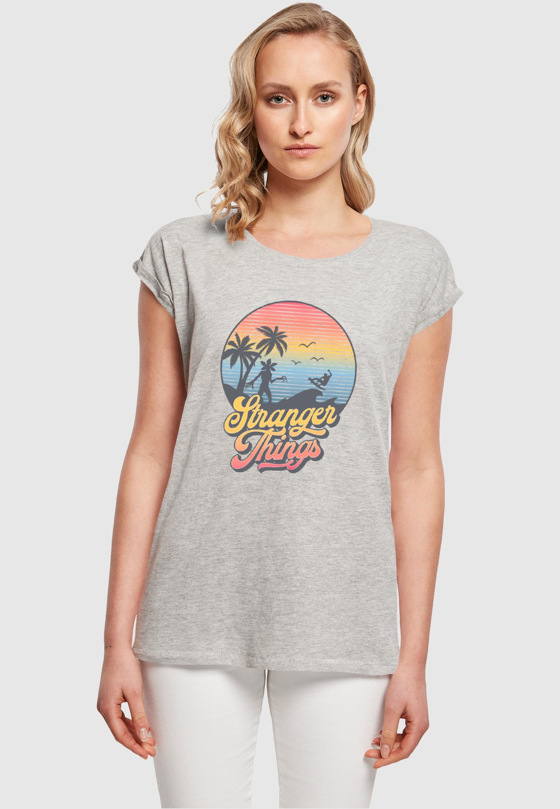 ABSOLUTE CULT T-Shirt »ABSOLUTE CULT Damen Ladies Stranger Things - LA Gradient T-Shirt«, (1 tlg.)