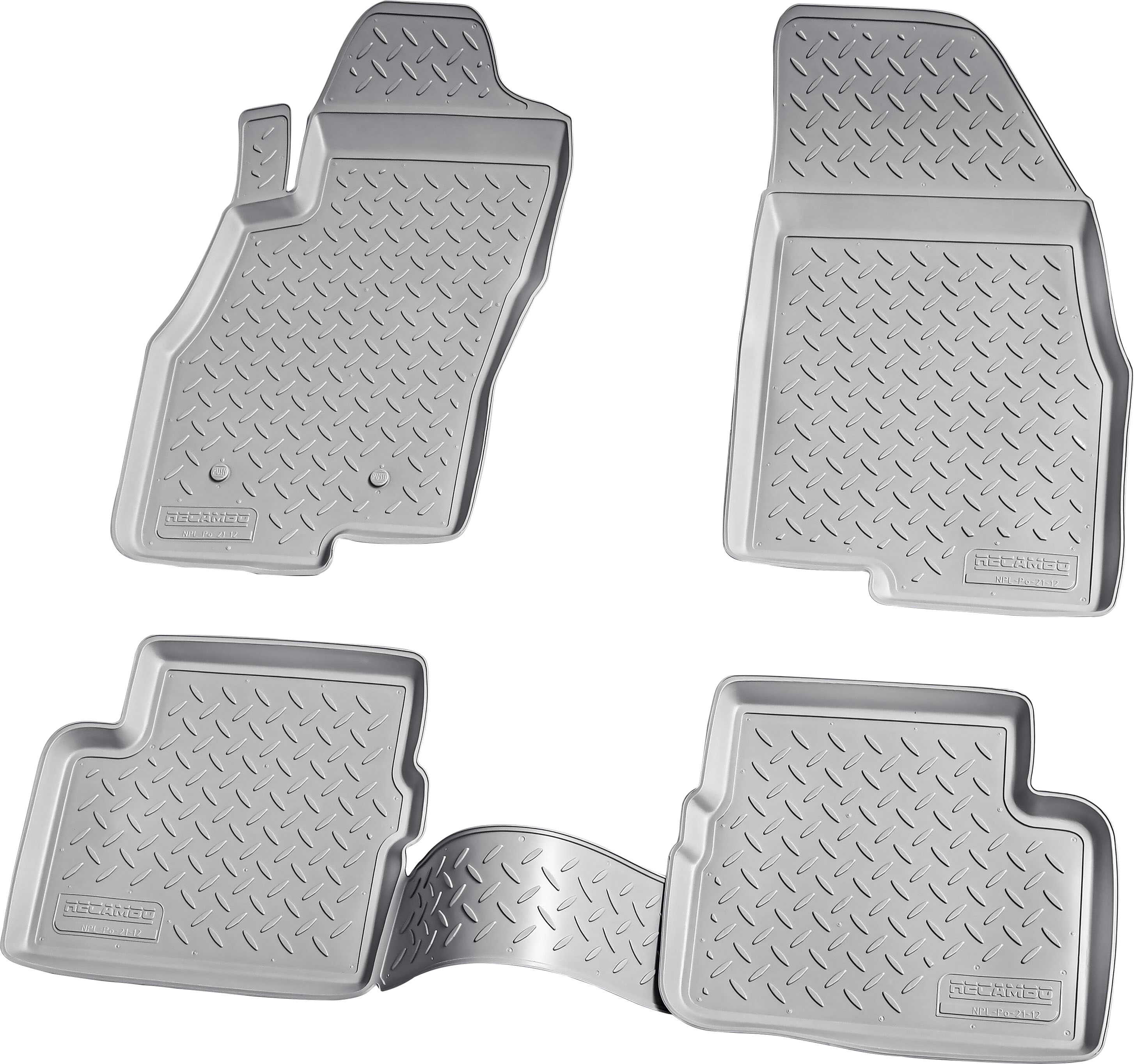 RECAMBO Passform-Fußmatten »CustomComforts«, BMW, 7er, Rechnung St.), 4 2015, Passform LANG (Set, BAUR 2008 | per F02 perfekte 