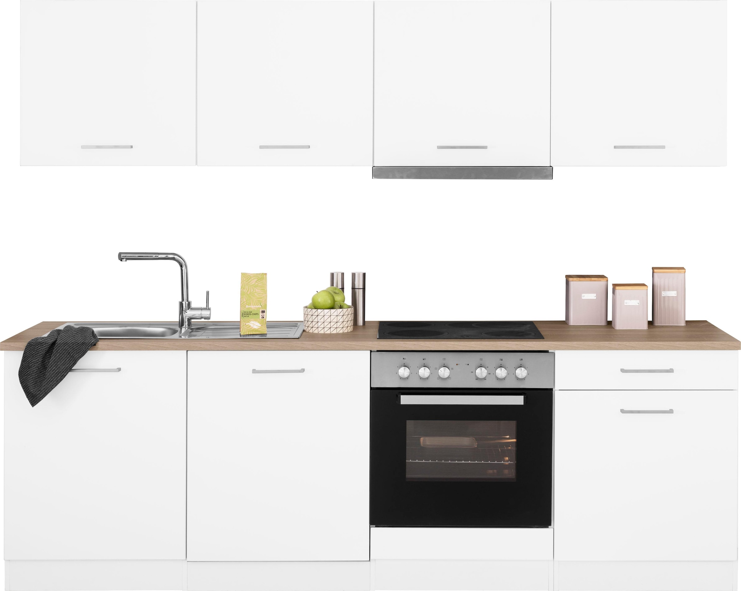 HELD MÖBEL Küchenzeile »Visby«, mit E-Geräten, Breite 240 cm