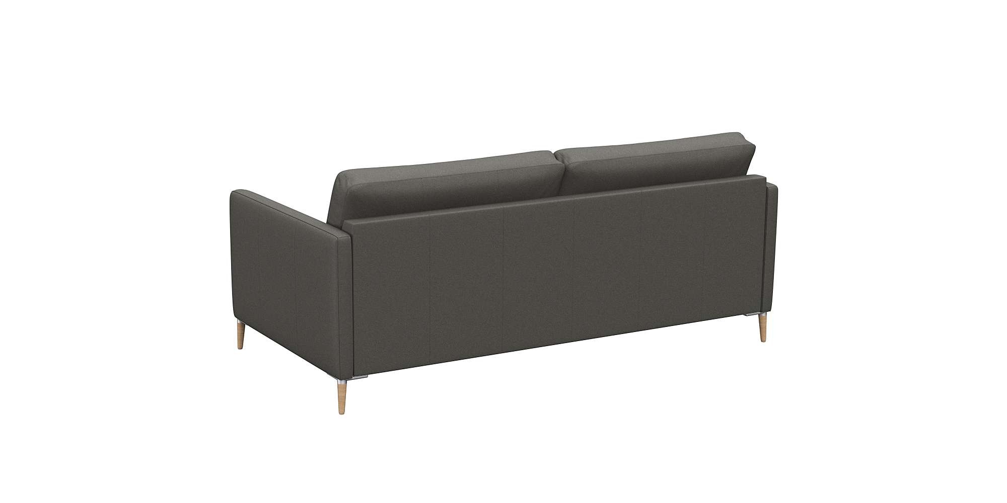 FLEXLUX 2,5-Sitzer »Fiore, super bequem durch Kaltschaum im Sitz«, schmale Armlehnen, Füße Alu+ Eiche