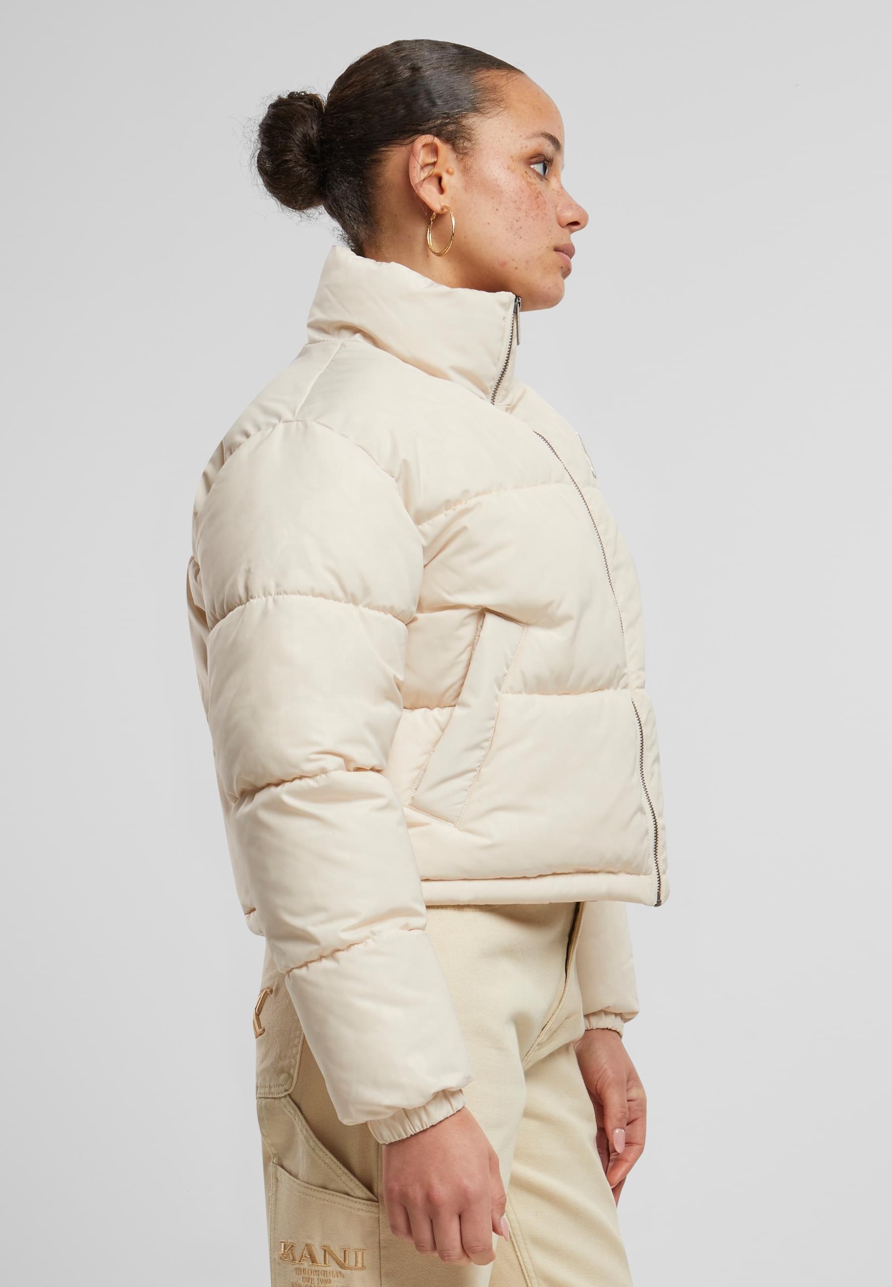 Karl Kani Winterjacke »Karl Kani Karl Kani OG AOP Crop Puffer Jacket«, (1 St.), ohne Kapuze