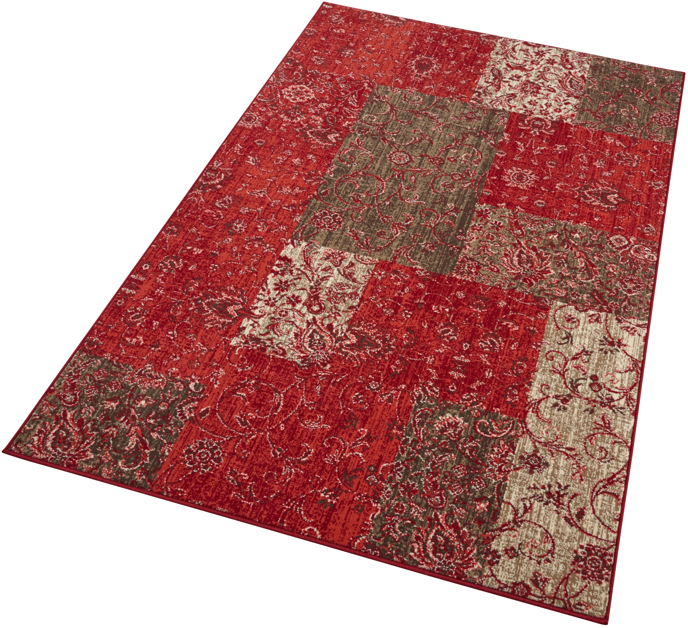 HANSE Home Teppich »Kirie«, rechteckig, 9 mm Höhe, Patchwork, Kurzflor, Teppichläufer, Modern, Vintage, Wohnzimmer, Flur