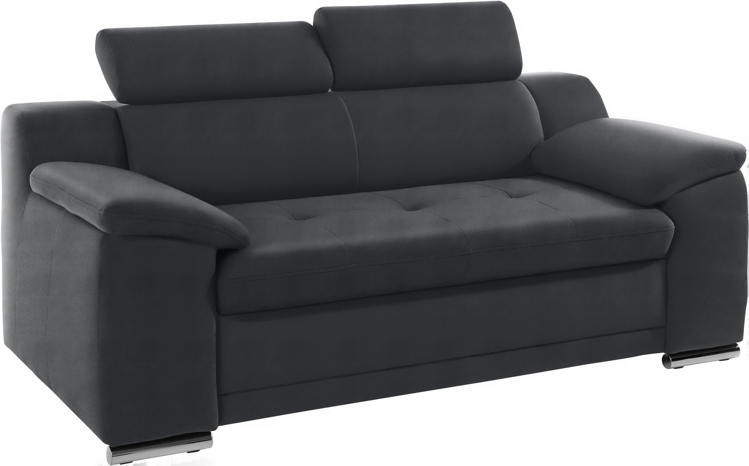 sit&more 2-Sitzer "Andiamo, B: 180 cm, Kopfteilverstellung, komfortable Sitzhöhe 43 cm" Frei im Raum stellbar, hochwertige Verarbeitung, stilvolles Design