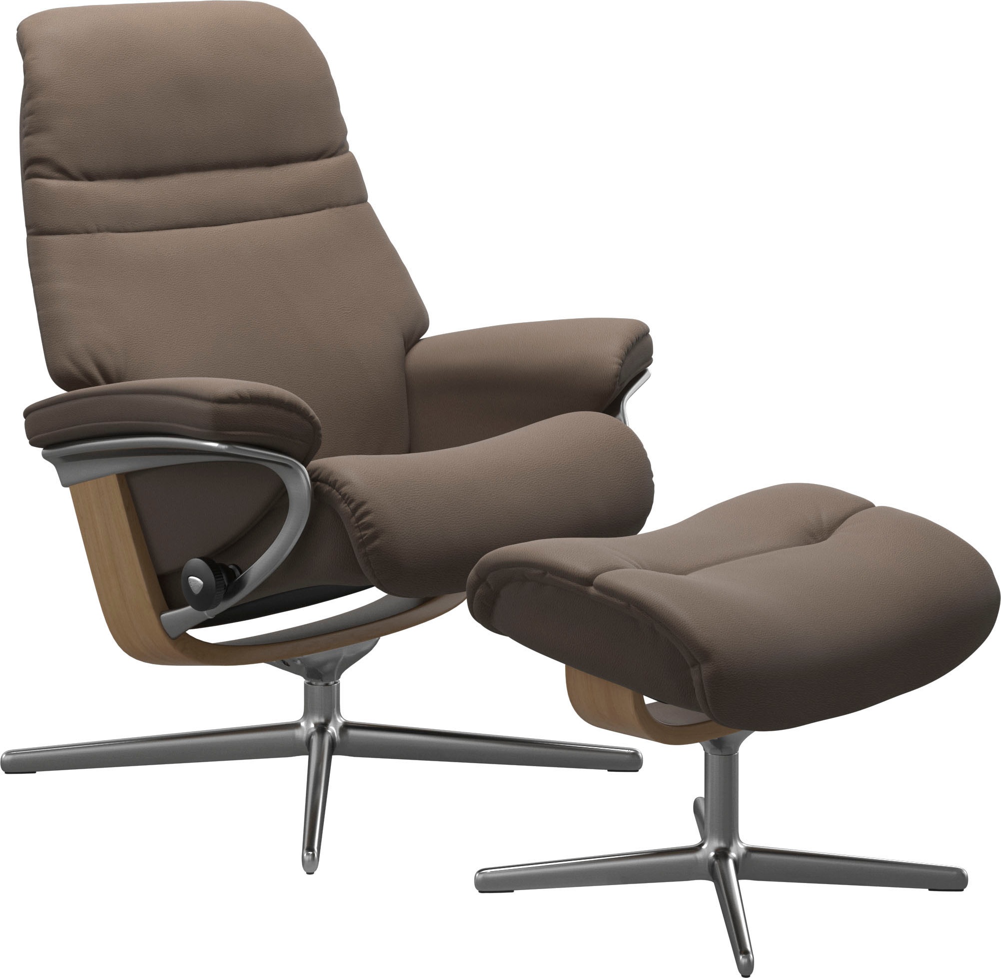 Stressless® Relaxsessel »Sunrise«, mit Cross Base, Größe S, M & L, Holzakzent Eiche