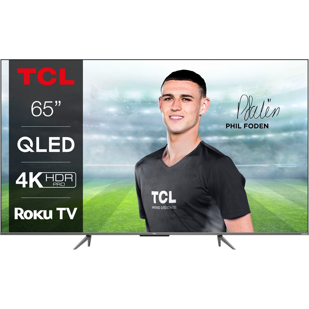 TCL QLED-Fernseher »65RC630X1«, 164 cm/65 Zoll, 4K Ultra HD, Smart-TV, HDR Pro, HDR10+, Dolby Vision, Game Master, HDMI 2.1, ONKYO Sound
