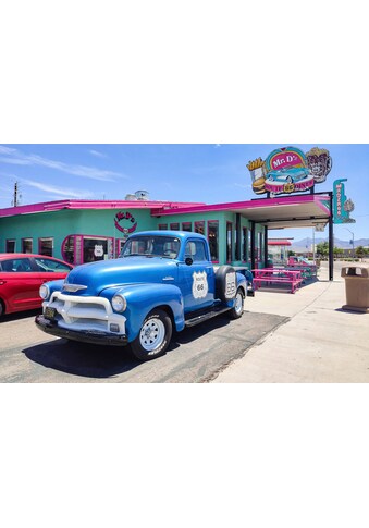 Papermoon Fototapetas »VINTAGE DINER-OLDTIMER RO...