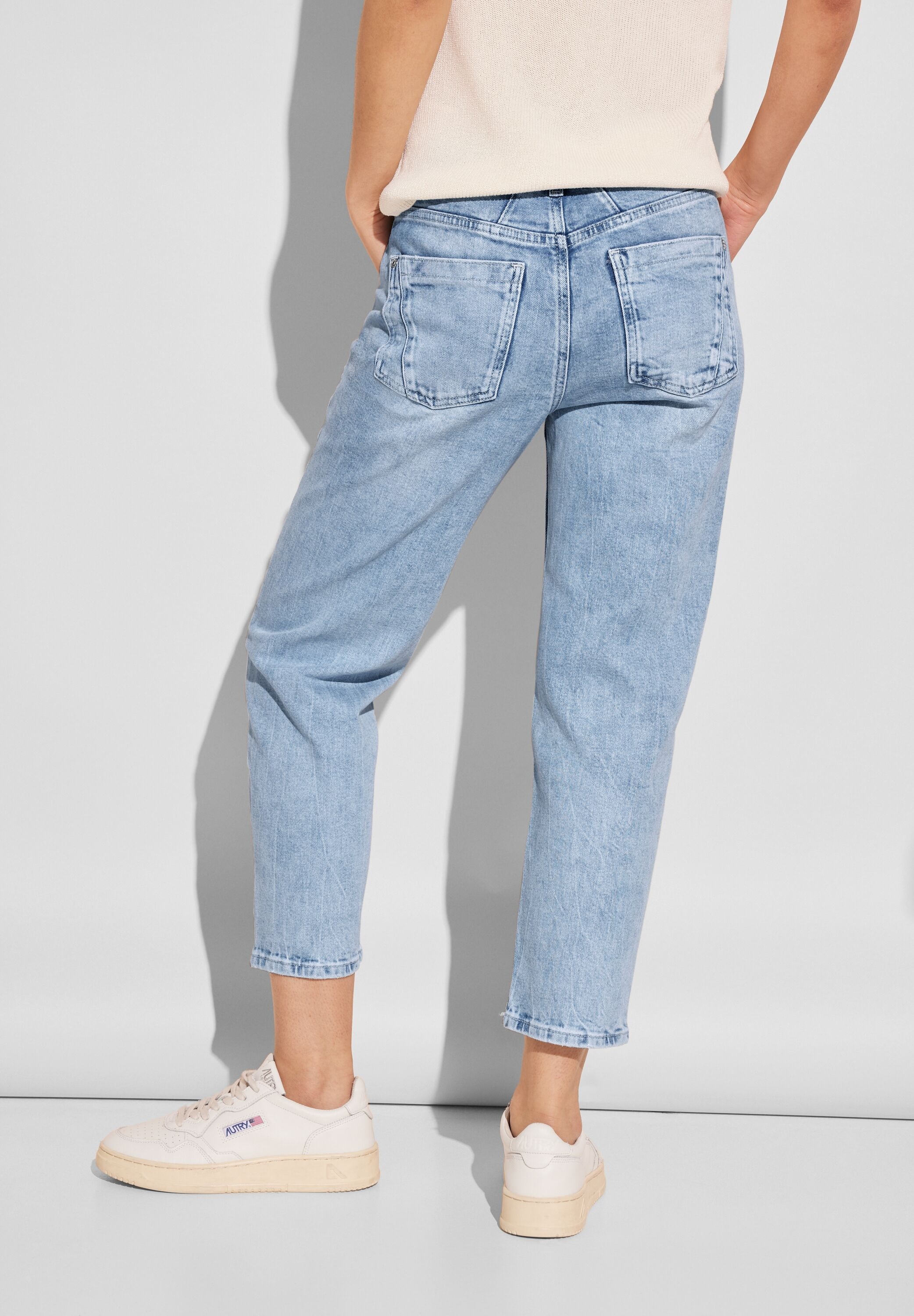 STREET ONE Gerade Jeans, High Waist