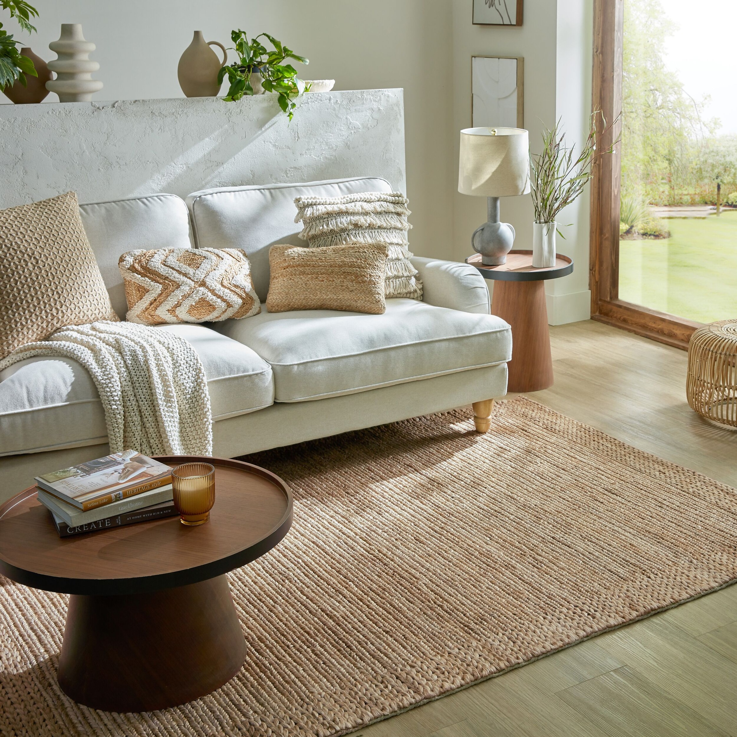 FLAIR RUGS Teppich »Drew Border«, rechteckig, 3 mm Höhe, Soumak-Handflechttechnik