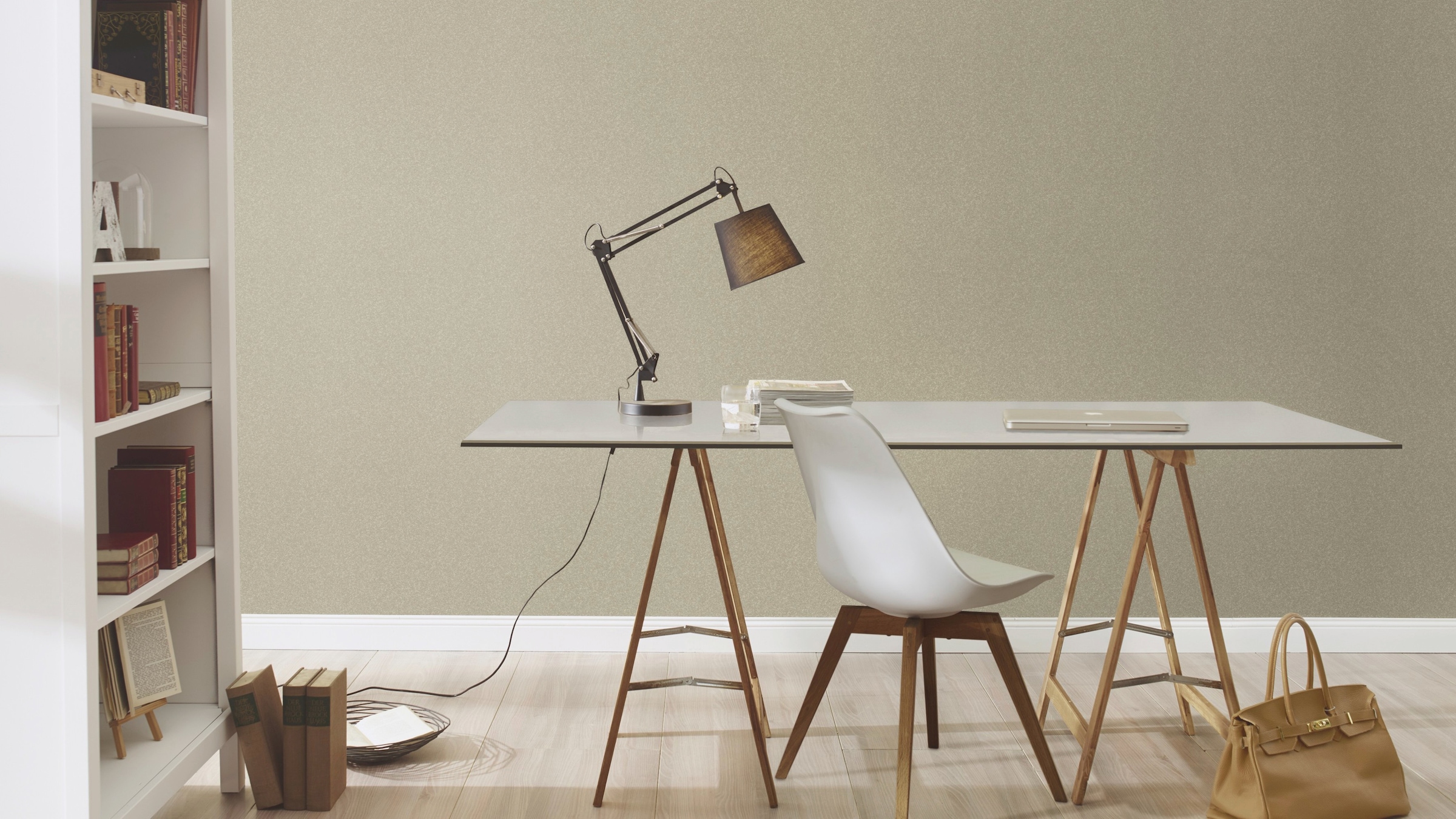 Rasch Vliestapete »GLAM« uni geprägt