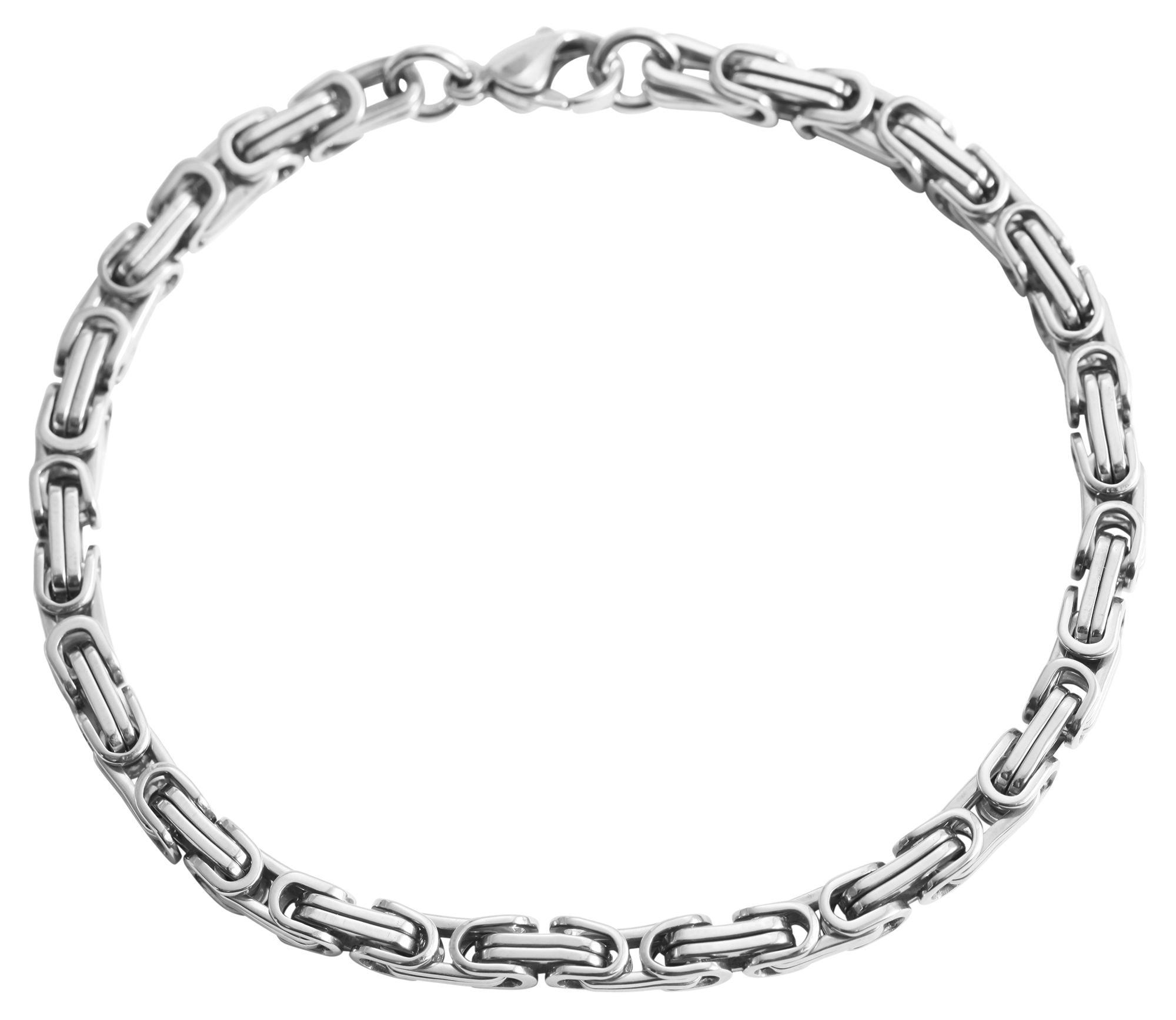 Adelia´s Gliederarmband »Unisex Armband – Gliederarmband aus Edelstahl 19 cm« Perfekt zum Verschenken an besondere Menschen