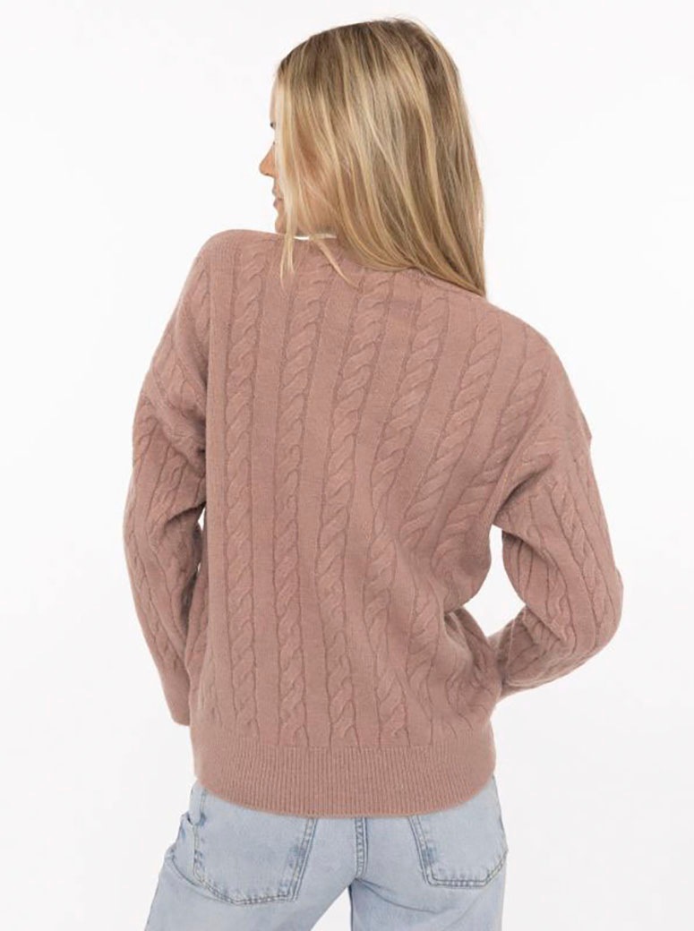 Zwillingsherz Strickpullover ""Zopfstrick"" Rundhalsausschnitt, Zopfstrick, günstig online kaufen
