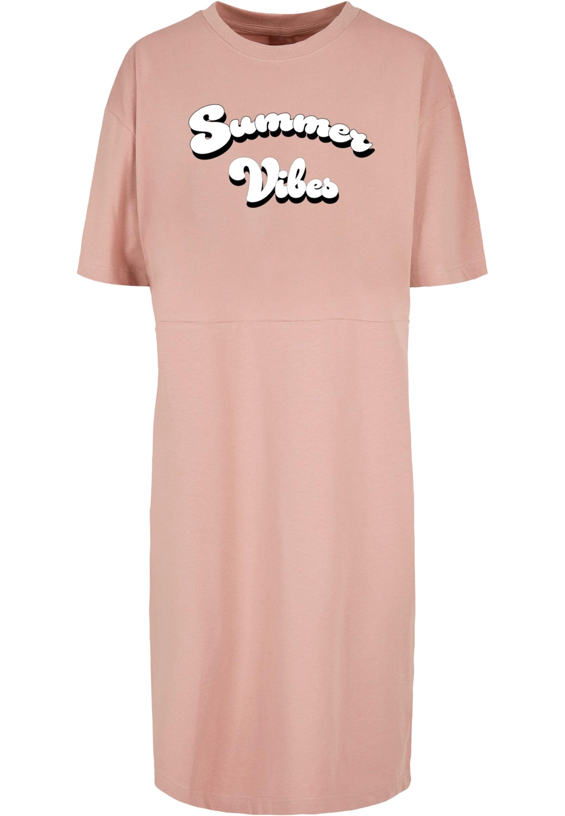 Shirtkleid »Merchcode Damen Ladies Summer Vibes Oversized Slit Tee Dress«, (1 tlg.)