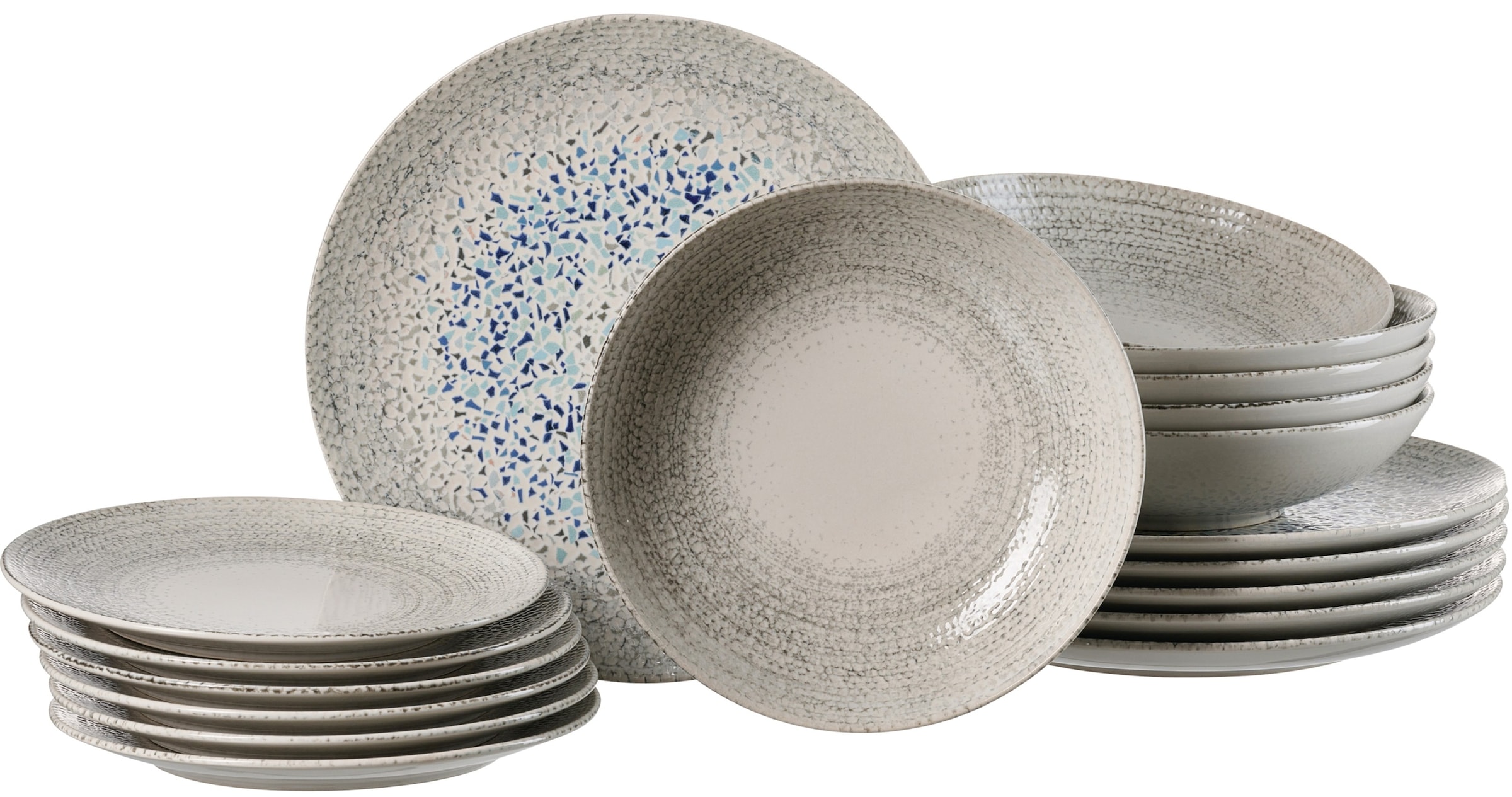 Ritzenhoff & Breker Tafelservice "Rimini" Teller Set, aus Steinzeug für 6 P günstig online kaufen